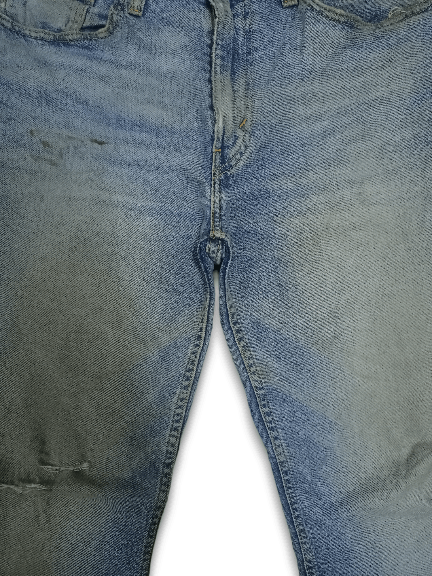 Levi's Vintage Levis 514 Mud Wash Distressed Baggy Jeans 32x31 Size US 32 / EU 48 - 6 Thumbnail