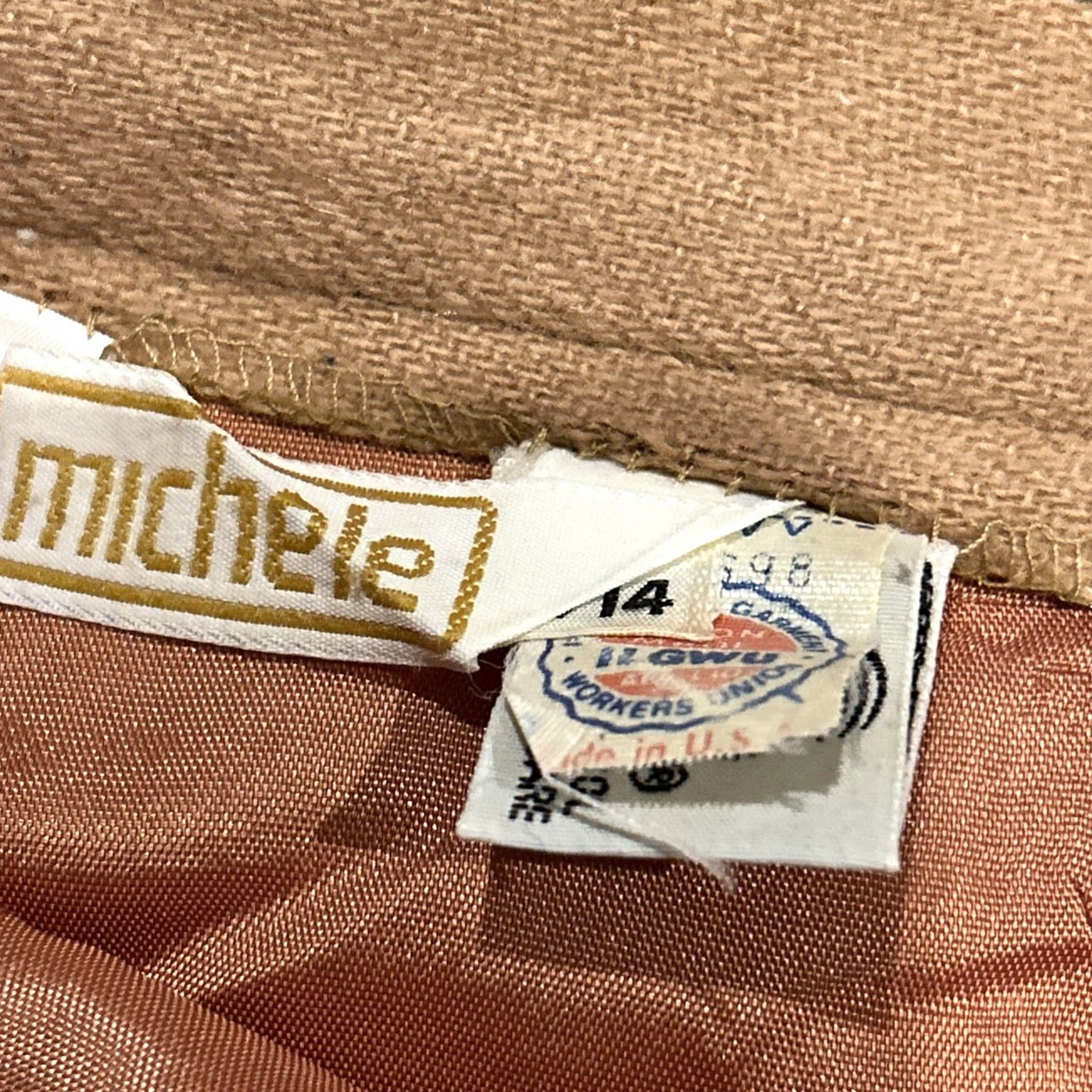 Vintage Michele Vintage Skirt Womens 13/14 Wool Light Brown A47 Maxi Long Brown Wool Skirt Vintage Womens Mens Girls Mens? Size 34" / US 12 / IT 48 - 2 Thumbnail