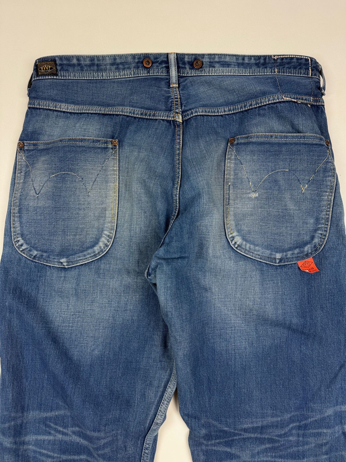 Edwin Edwin 550923 Over Works Factory Distressed Jeans Pants Size US 34 / EU 50 - 18 Thumbnail