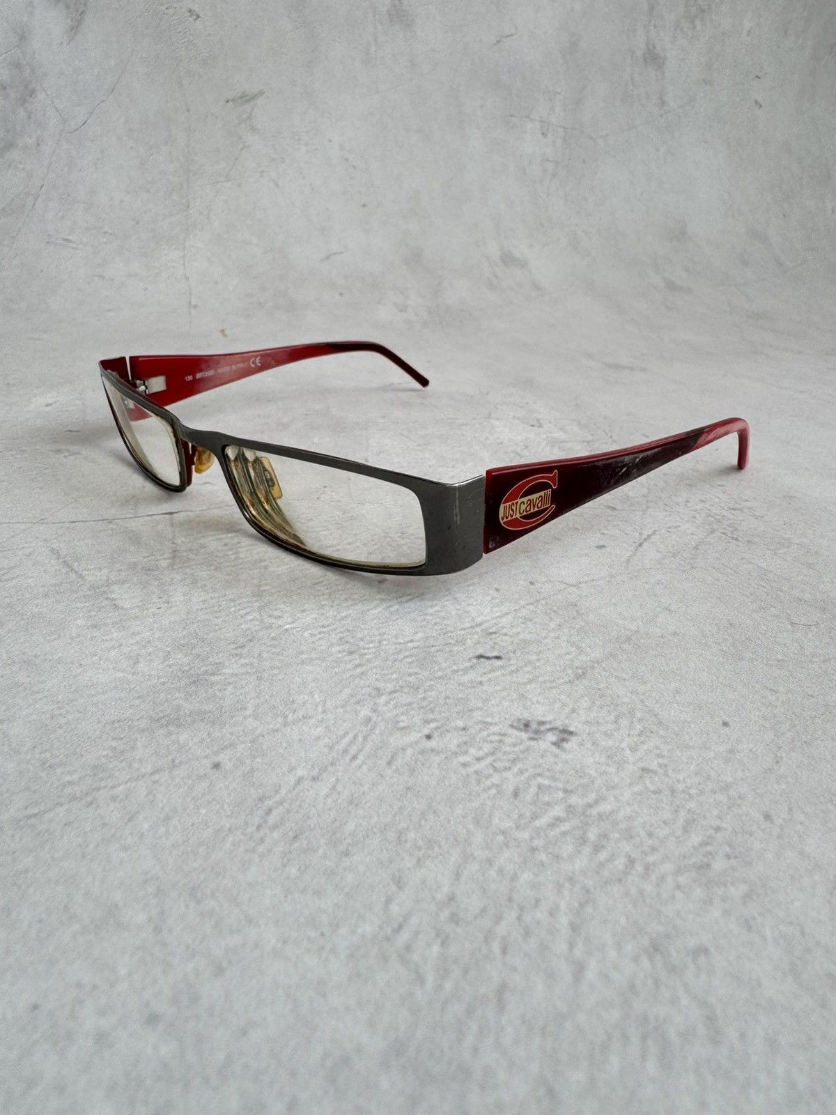 Just Cavalli Just Cavalli Eyeglasses Frame Made in Italy Red Rectangular Size ONE SIZE - 1 Thumbnail