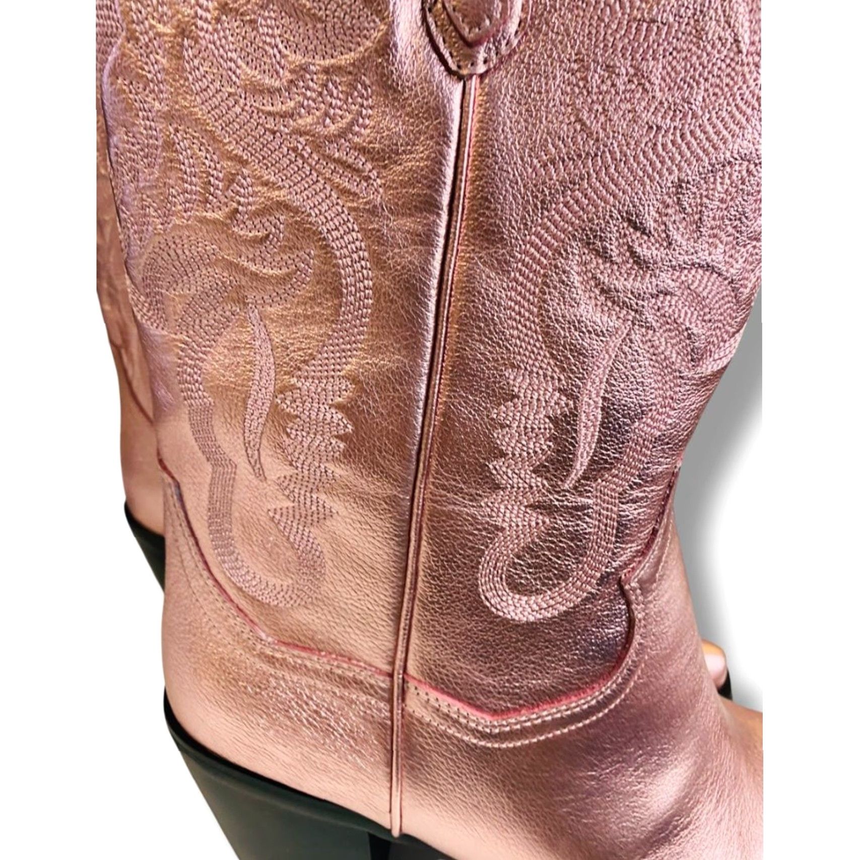 Jeffrey Campbell Jeffrey Campbell Free People Womens Dagget Size 10 Pink Champagne Western Boots Size US 10 / IT 40 - 3 Thumbnail