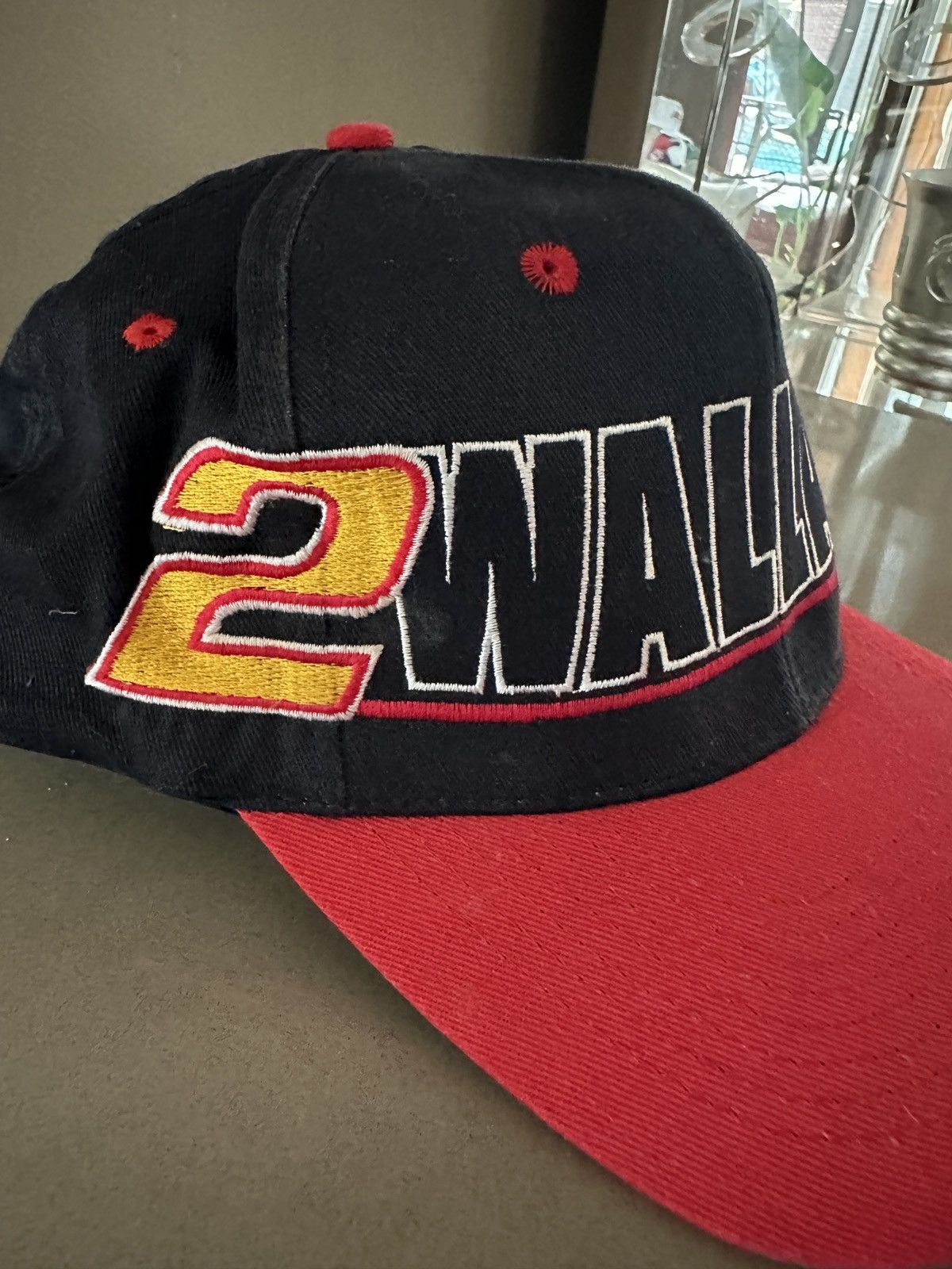 NASCAR Vintage 90s Rusty Wallace Embroidered Snapback Hat Size ONE SIZE - 2 Thumbnail
