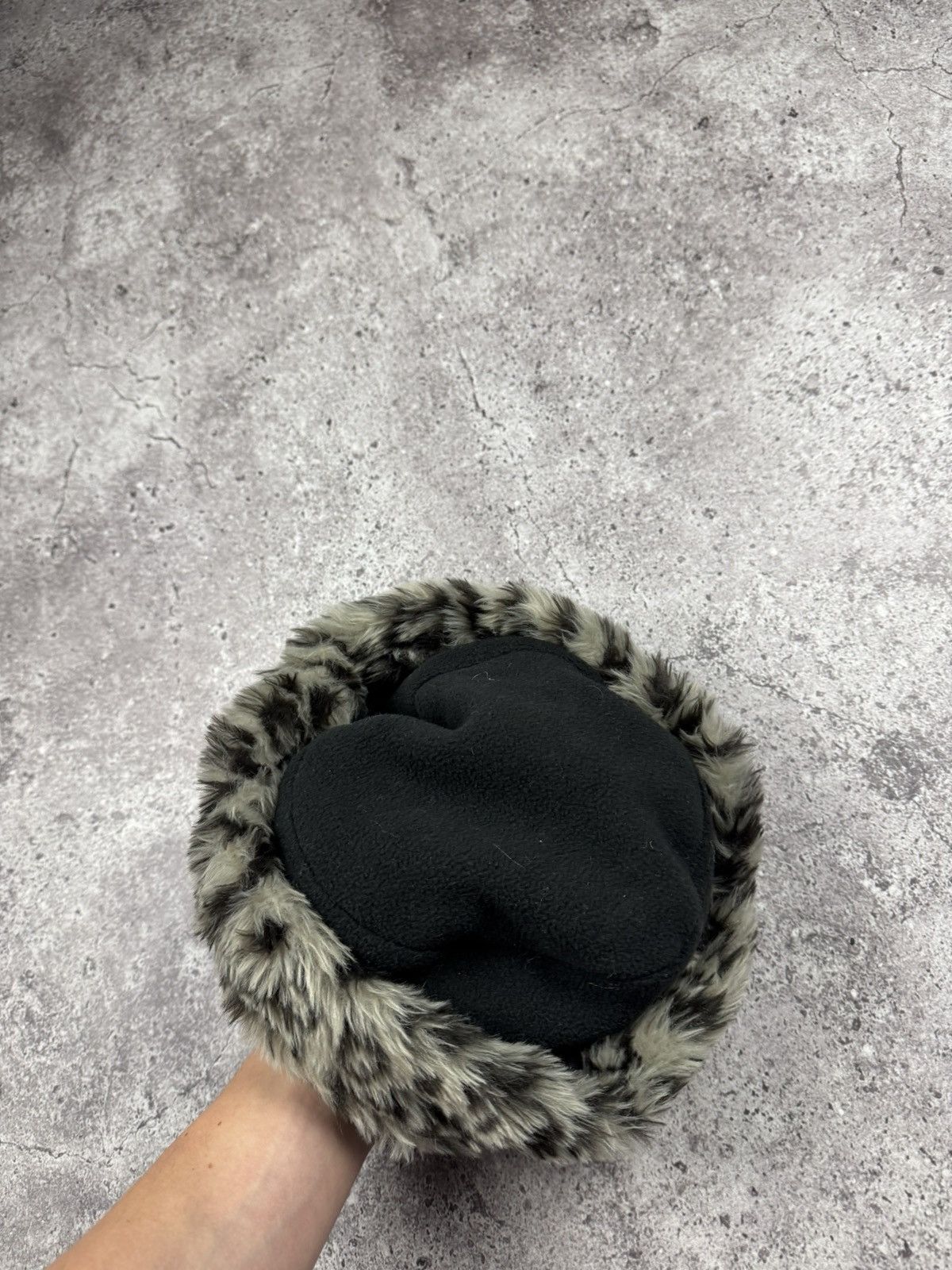 If Six Was Nine Crazy Fur Faux Trapper Mohair Leopard Hat Y2K Japanesse Size ONE SIZE - 2 Thumbnail