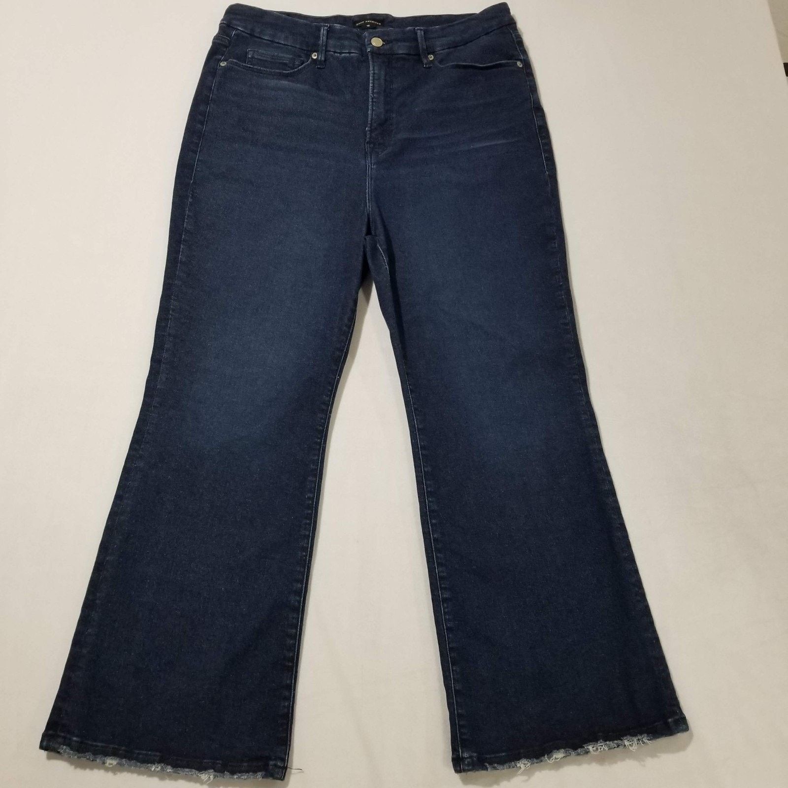 Good American Good American Denim Size 15 Good Legs Crop Mini Boot Size 34" / US 12 / IT 48 - 1 Thumbnail