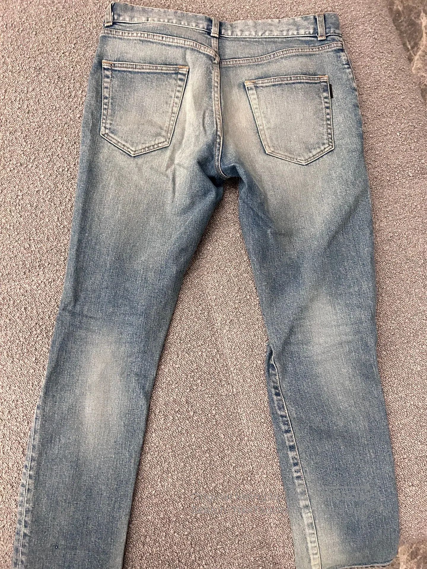 Saint Laurent Paris Saint Laurent Straight Leg Denim Pants. Size US 30 / EU 46 - 2 Thumbnail