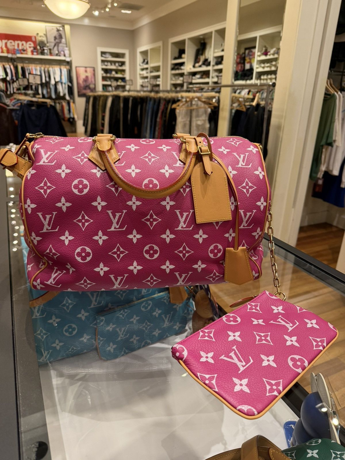 Louis Vuitton Louis Vuitton P9 Speedy 40 Bandouliere Pink Agate Size ONE SIZE - 2 Thumbnail