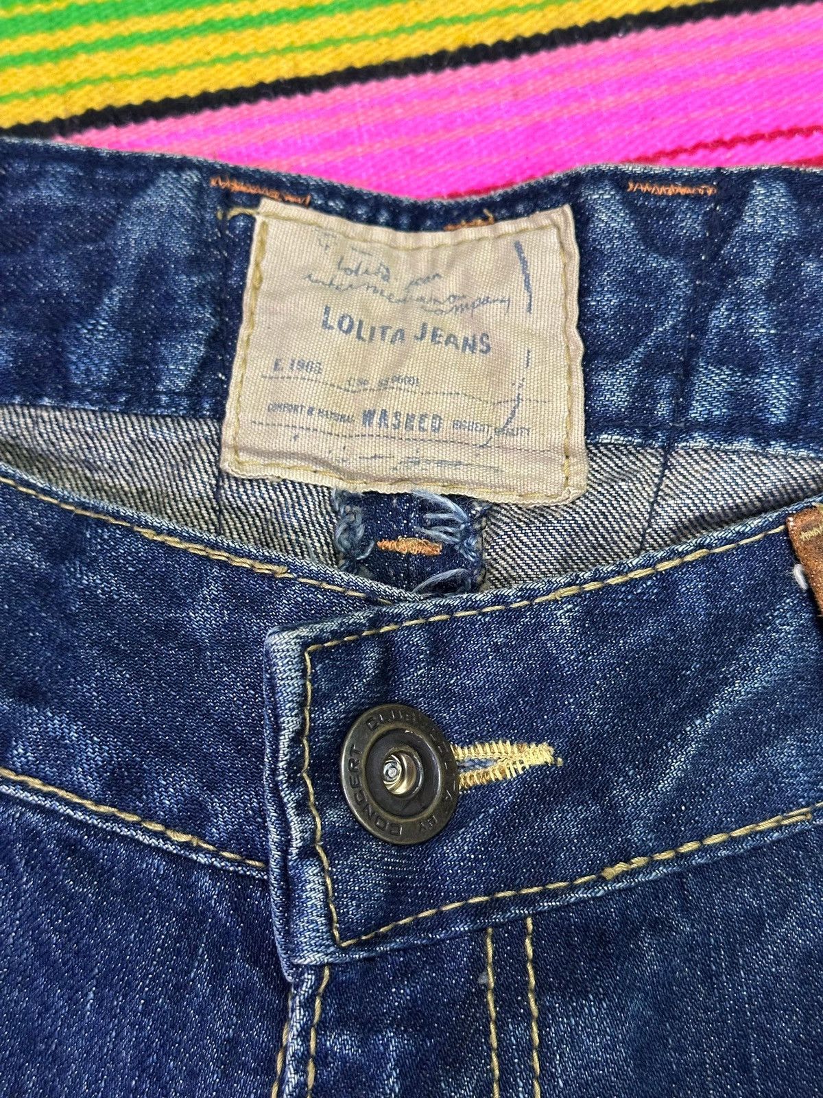 Japanese Brand 💥Lolita Denim💥 Denim Lolita Crazy Design 💥 Size US 34 / EU 50 - 7 Thumbnail