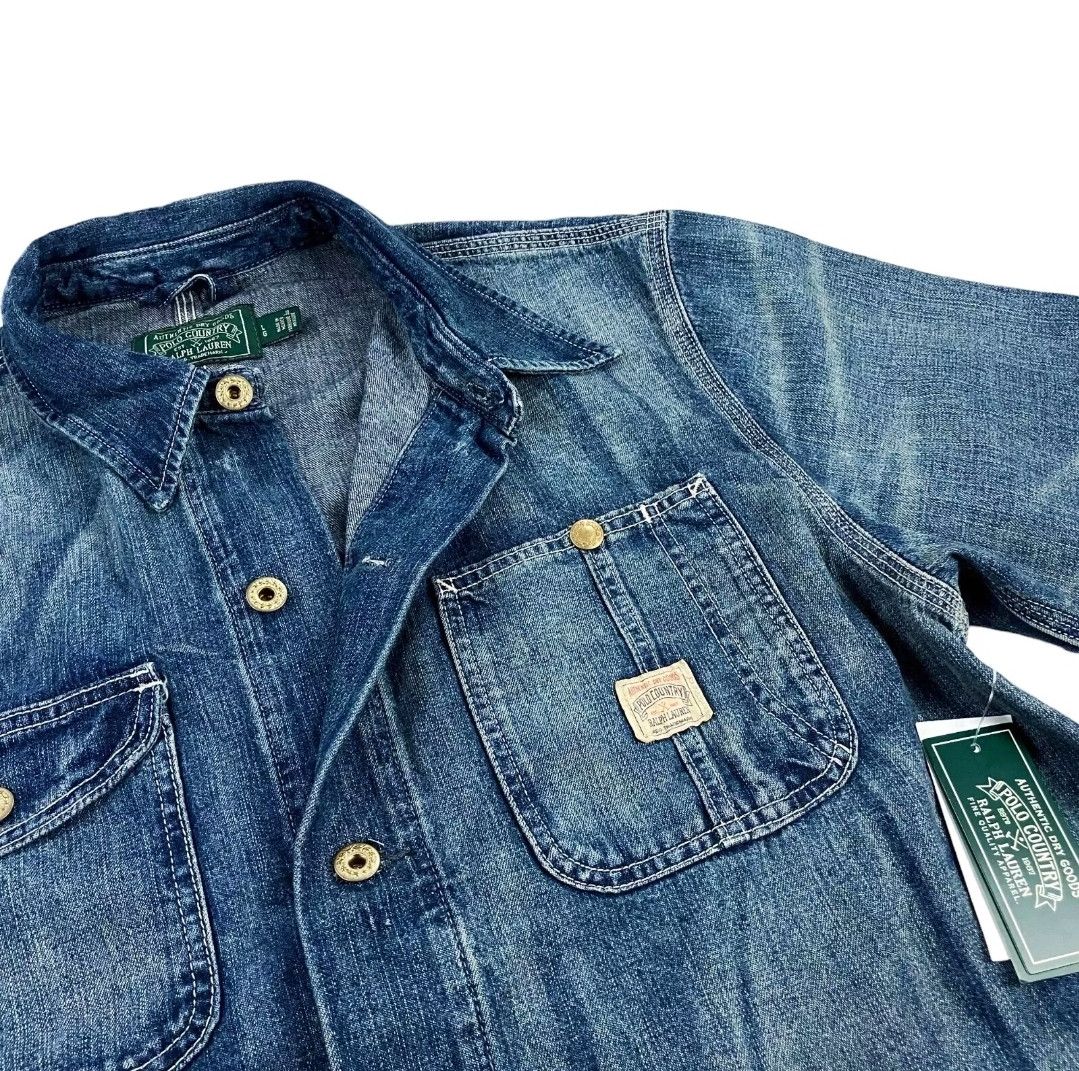 Designer × Polo Ralph Lauren Polo Country Ralph Lauren Denim Jeans Shirt Jacket SZ Large Size US L / EU 52-54 / 3 - 5 Thumbnail