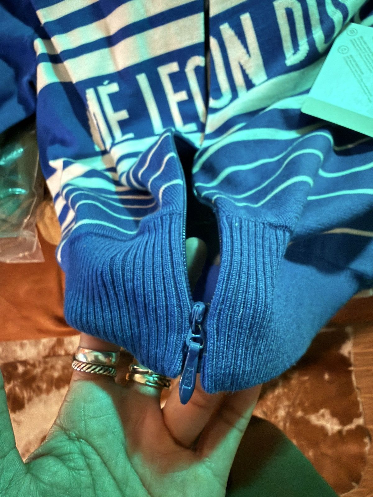 Aime Leon Dore Aimé Leon Dore Windstopper Striped Knit Cycling Jersey XS Size US XS / EU 42 / 0 - 5 Thumbnail