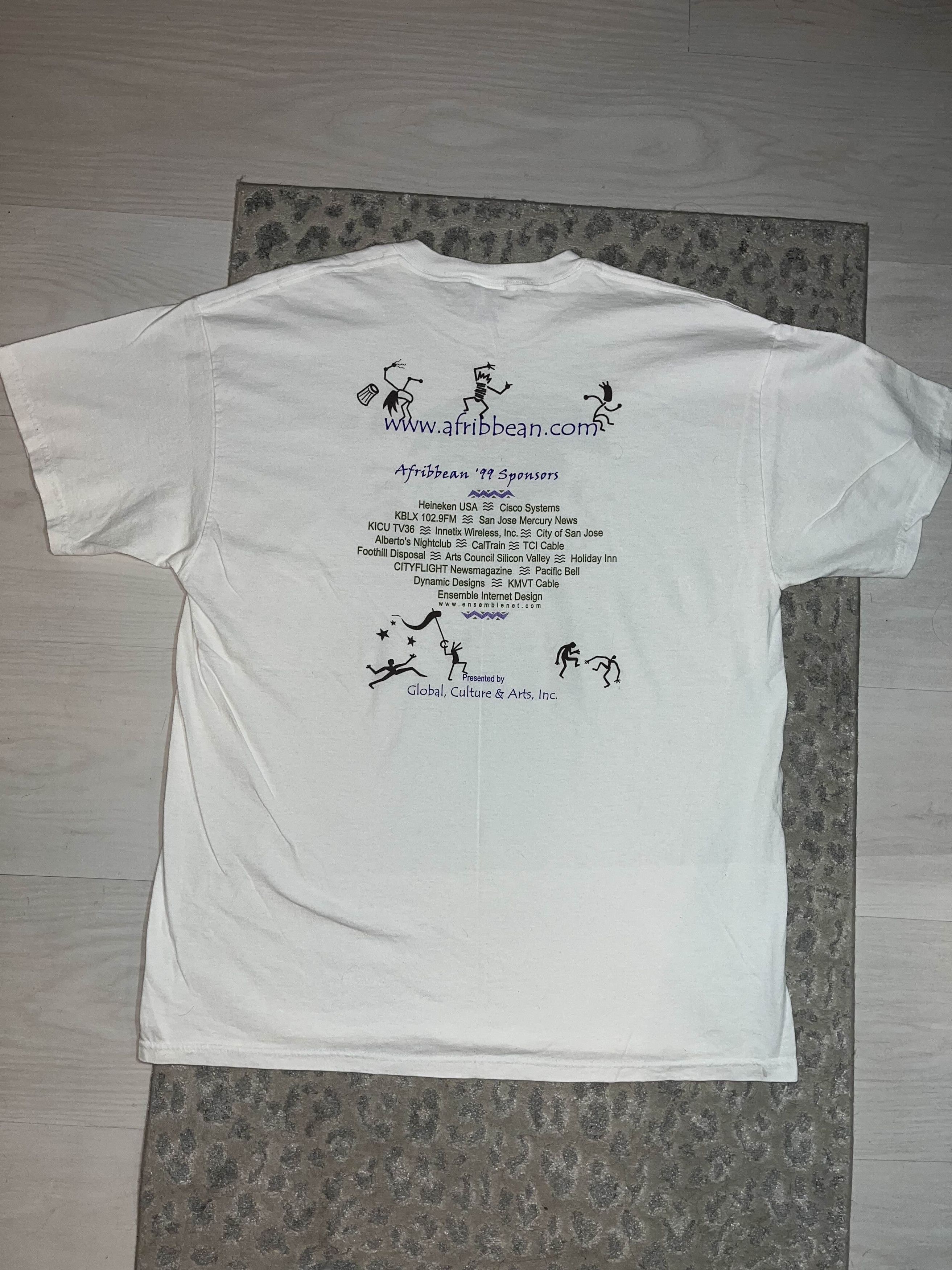 Band Tees × Vintage 90's Afribbean Music & Cultural Festival Graphic Tee Size US XL / EU 56 / 4 - 3 Thumbnail