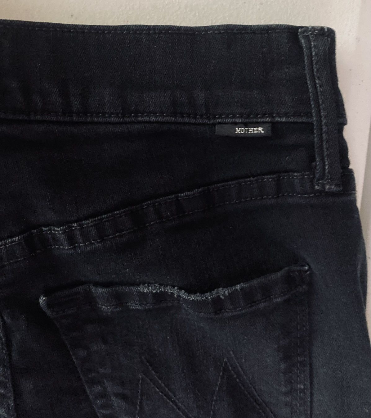 MOTHER Mother Denim The Cha Cha Fray 5-pkt Not Guilty Wash Blk 24 Size 24" / US 00 / IT 34 - 7 Thumbnail