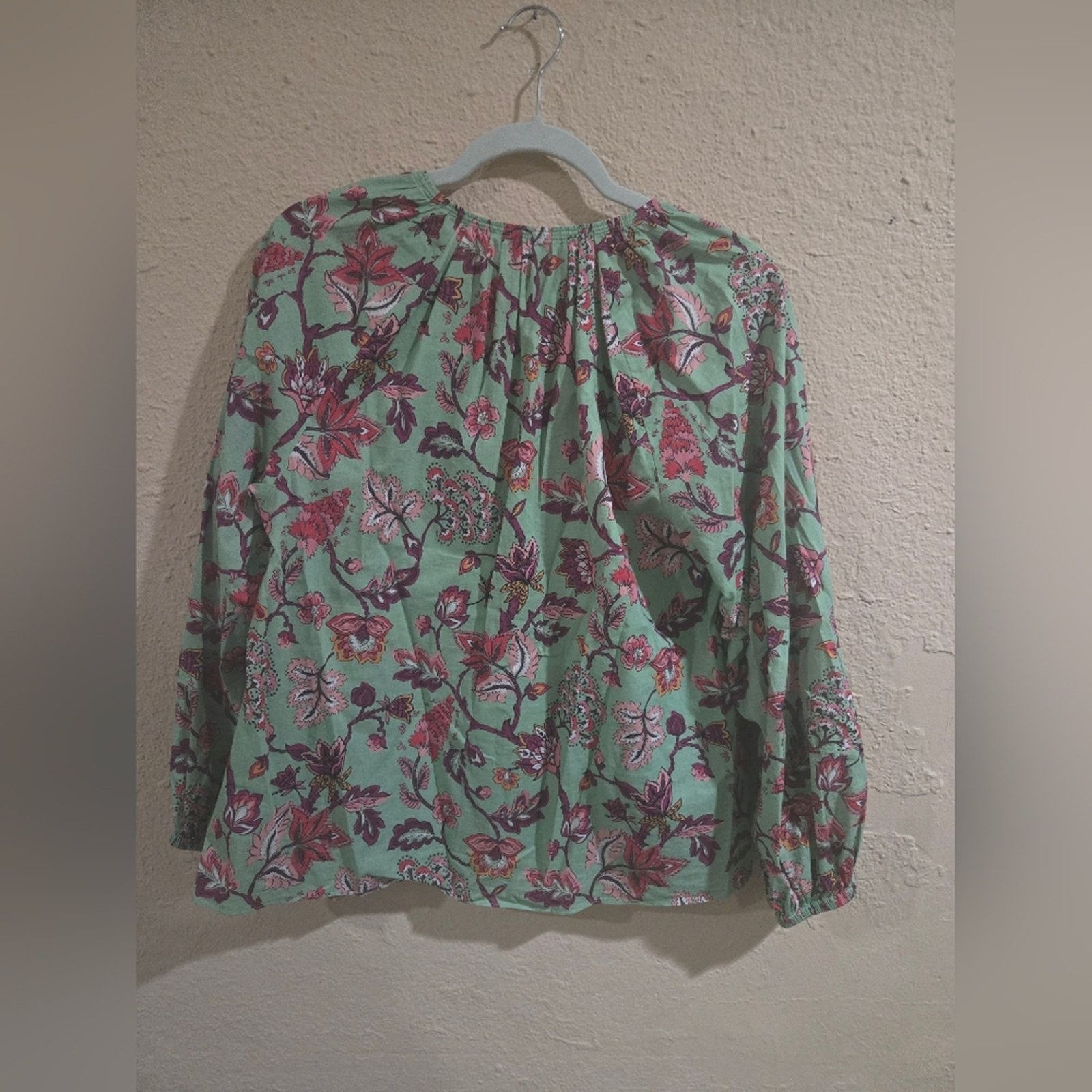 Derek Lam 10 Crosby Derek Lam 10 Crosby Mint Floral Tied Devon Blouse, 6 Size M / US 6-8 / IT 42-44 - 2 Thumbnail
