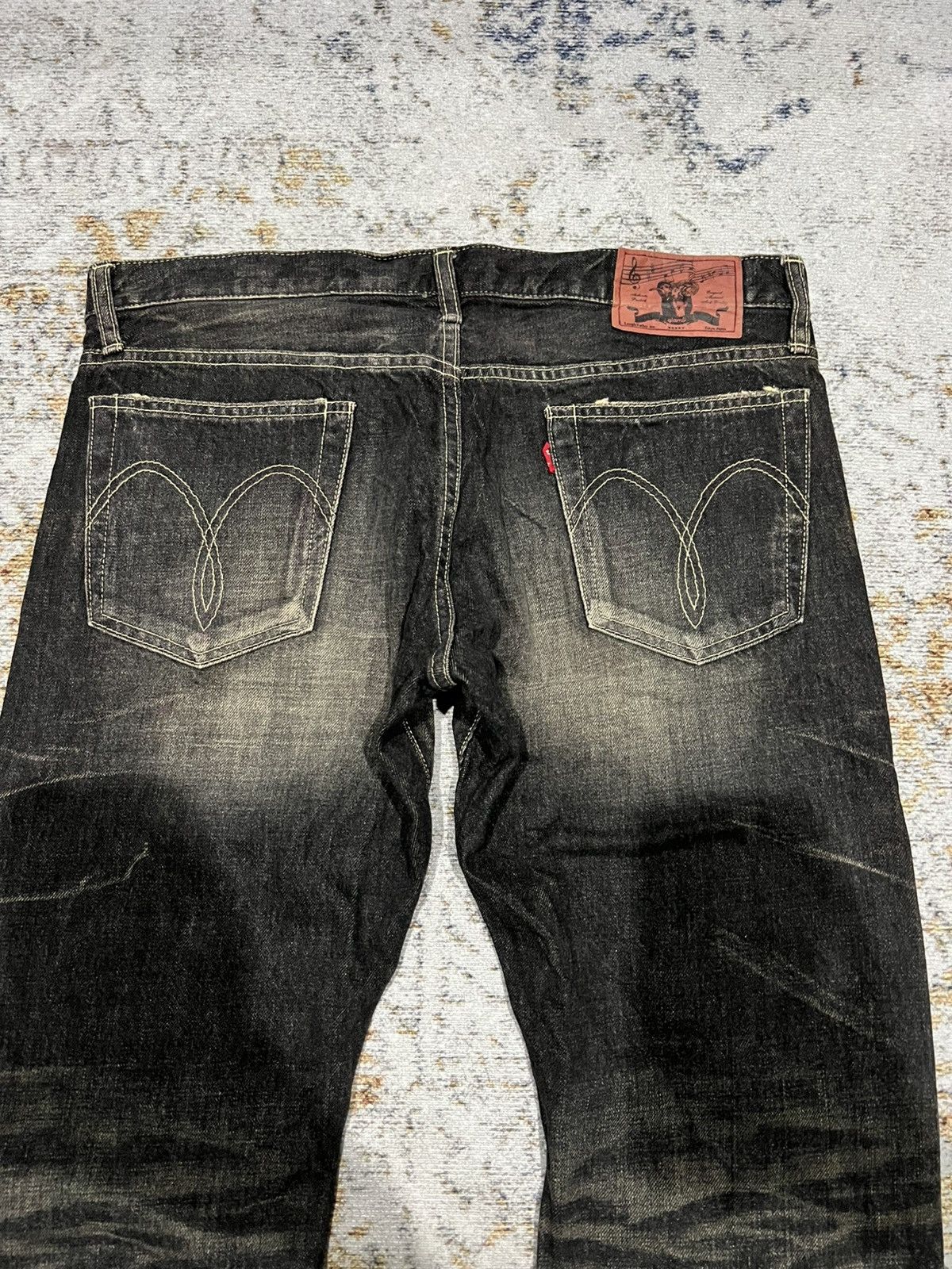 Japanese Brand × Vintage Glambs Japan Mudwash Distressed Denim Size US 33 - 5 Thumbnail