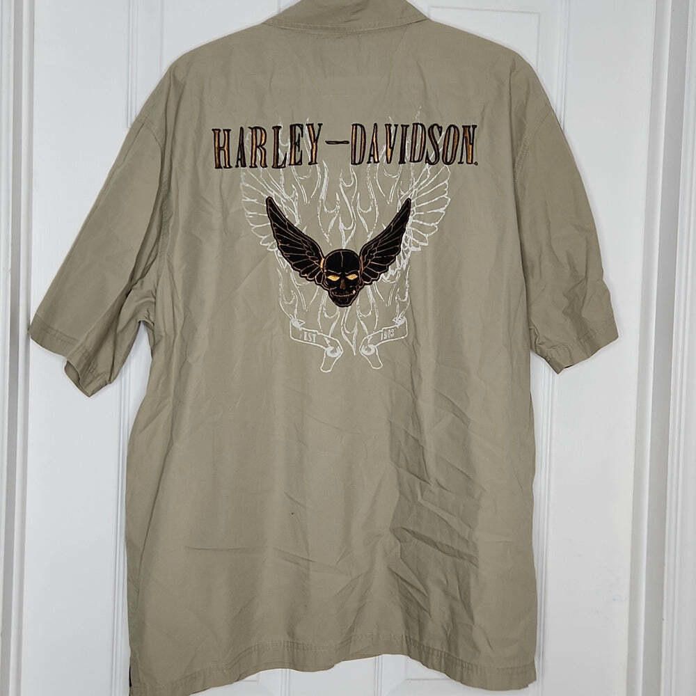 Harley Davidson Harley-Davidson Short Sleeves Shirts Mens XL Size ONE SIZE - 7 Thumbnail