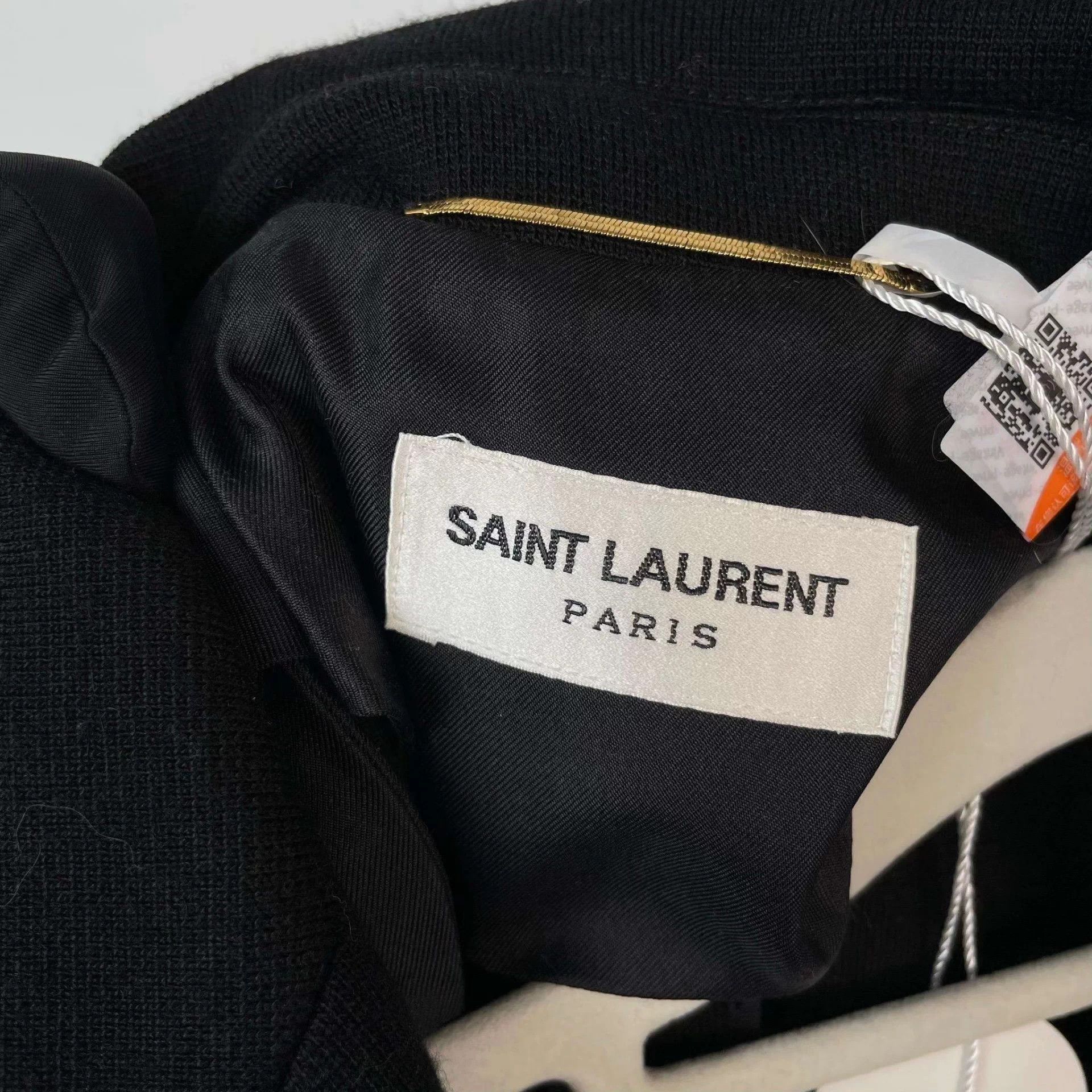 Saint Laurent Paris YSL Black Jacket 34 Size XS / US 0-2 / IT 36-38 - 4 Thumbnail