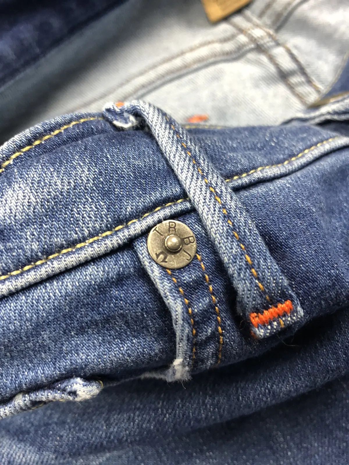 True Religion TRUE RELIGION Big Logo Denim Jeans Made in USA Streetwear Size 31" - 9 Thumbnail