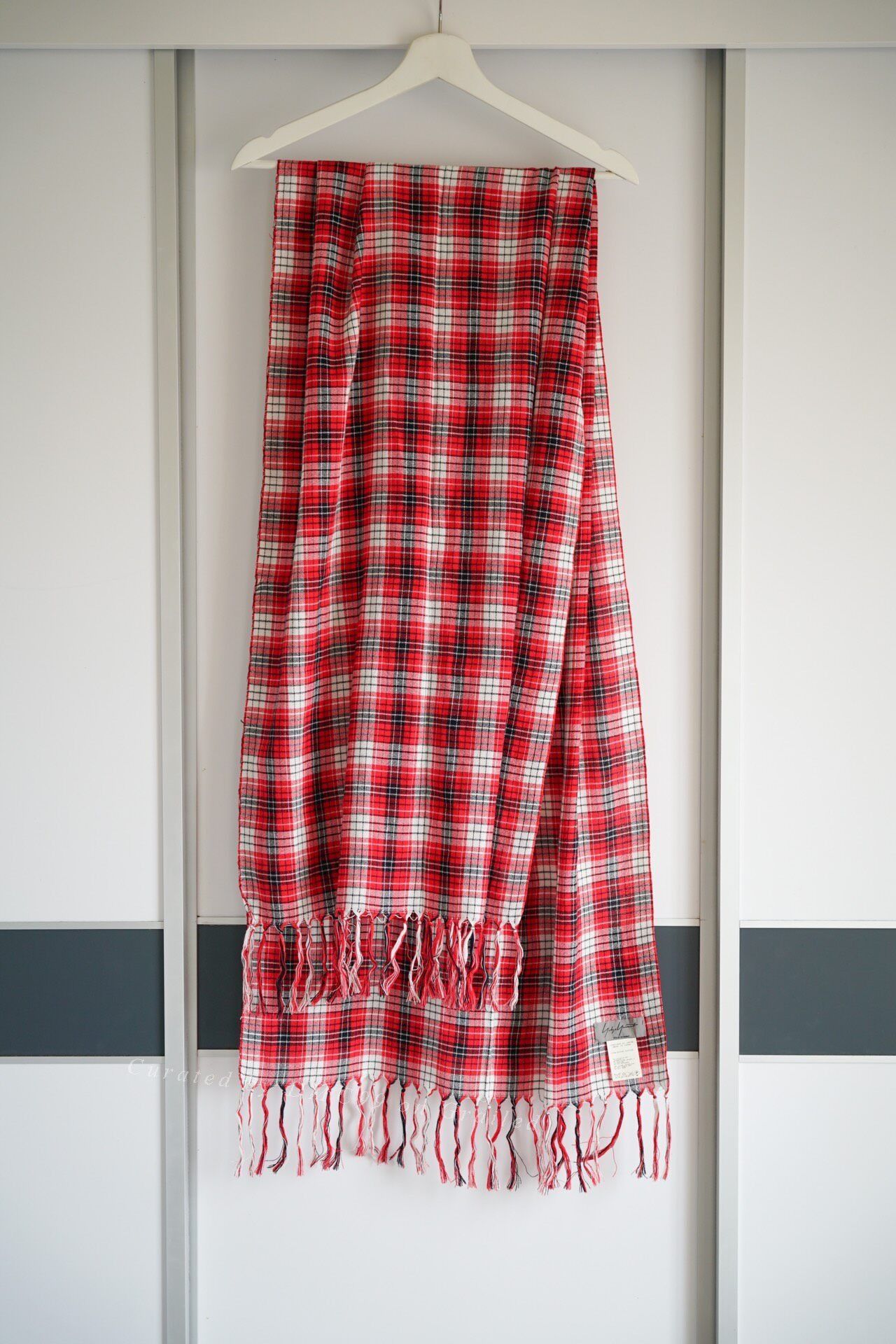 Yohji Yamamoto Yohji Yamamoto 13ss Red Plaid Scarf Size ONE SIZE - 1 Thumbnail
