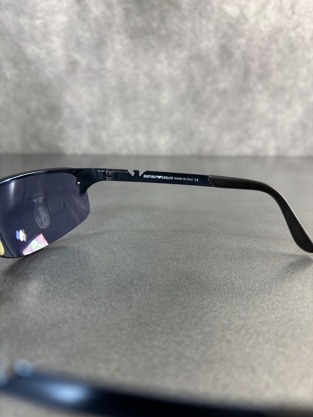 Emporio Armani × Vintage 2000s Emporio Armani Sunglasses Vintage Sporty Metal Wrap Size ONE SIZE - 16 Thumbnail