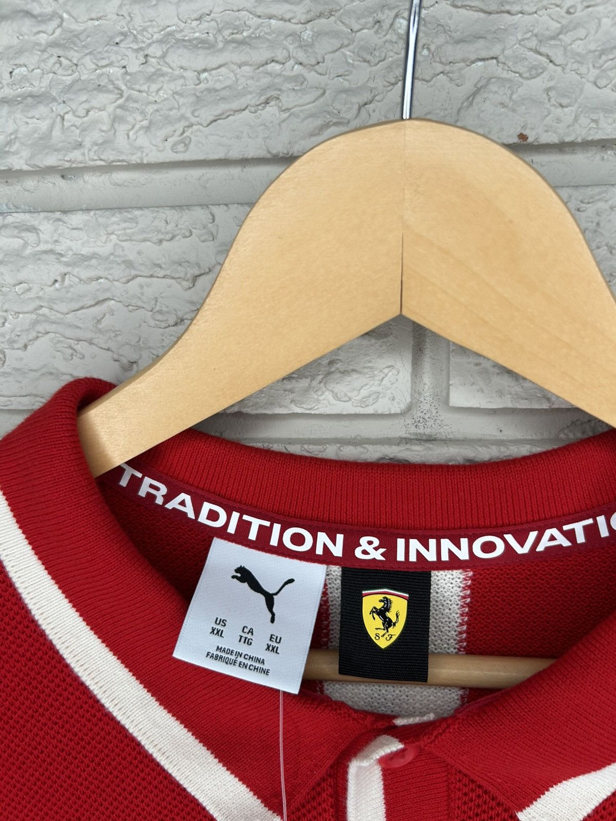 Ferrari × Puma Puma Ferrari Scuderia Knit Polo Shirt Size US XXL / EU 58 / 5 - 19 Thumbnail
