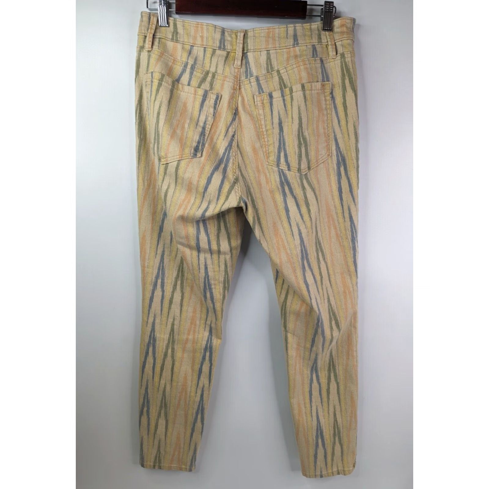 Loft LOFT Ann Taylor Curvy Skinny Ankle Jeans Pants Chevron Sand Dune Wash Beige 27/4 Modern Womens Jeans Size 27" / US 4 / IT 40 - 3 Thumbnail