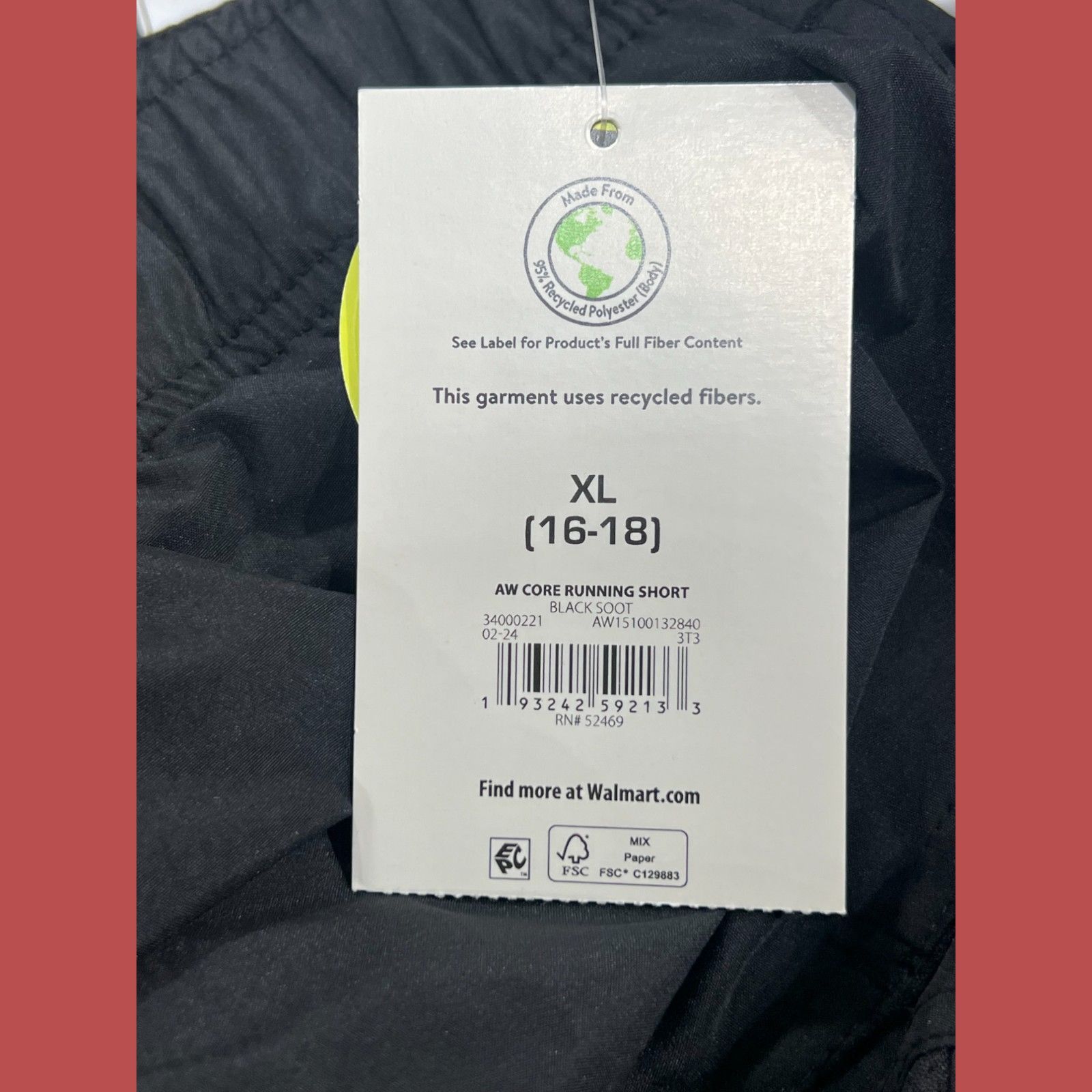 Athletic Works Athletic Works - Women's Running Short - Black - Extra Large Size 39" - 11 Thumbnail