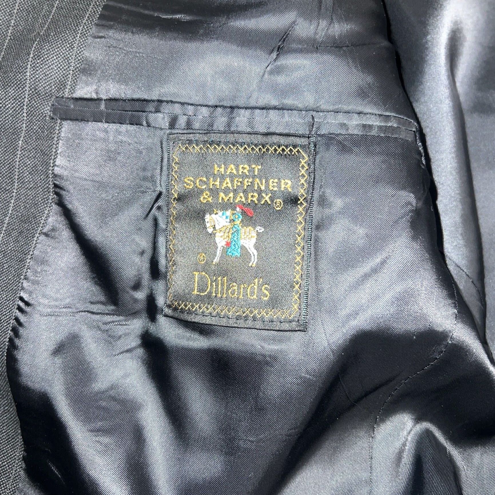 Hart Schaffner Marx VINTAGE Hart Schaffner Marx Wool Striped Sport Coat Mens 40L Gray Size US XXS / EU 40 - 2 Thumbnail