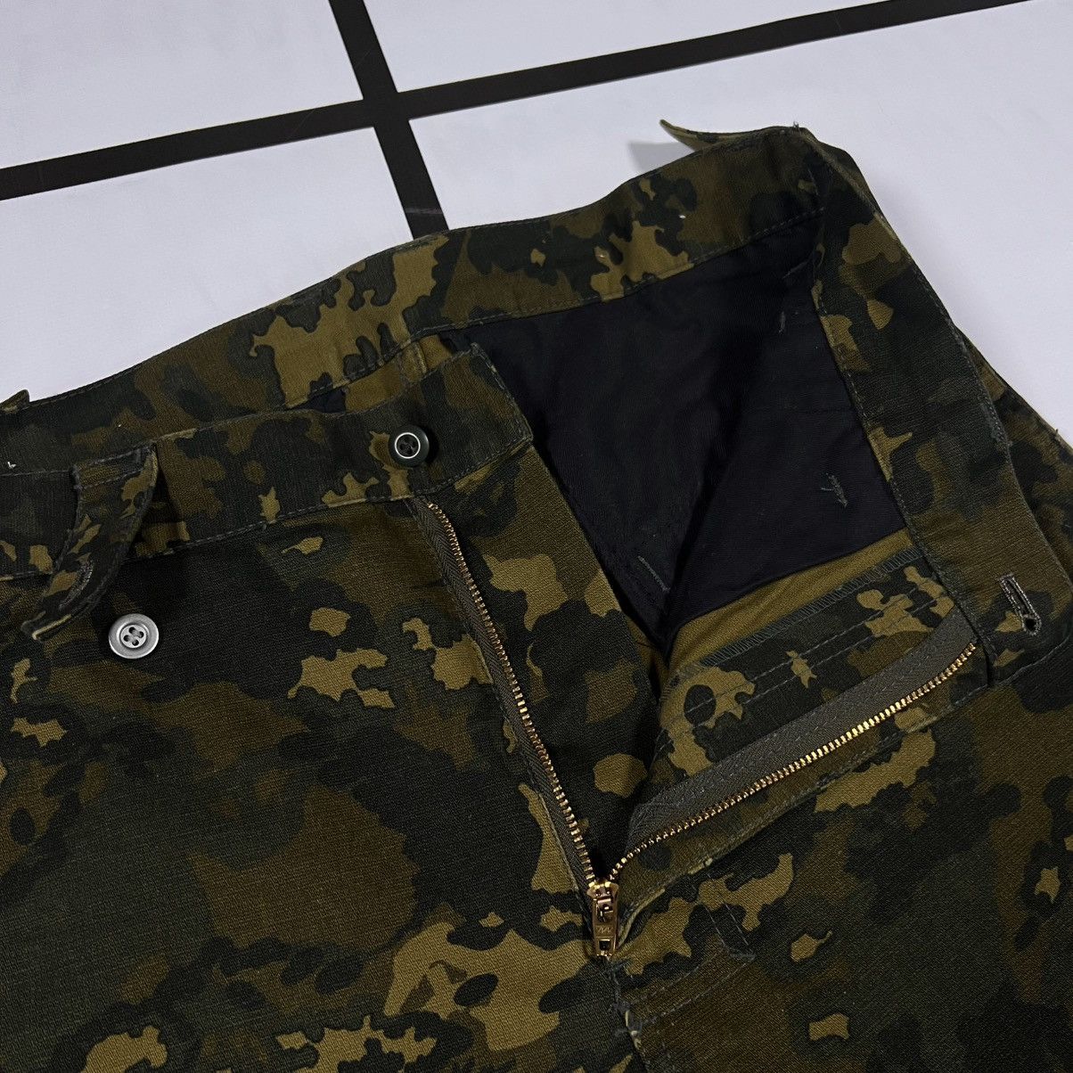 PPFM |[ 2002 PPFM Camo Multi-Pocket Cargo Trousers ]| Size US 30 / EU 46 - 4 Thumbnail