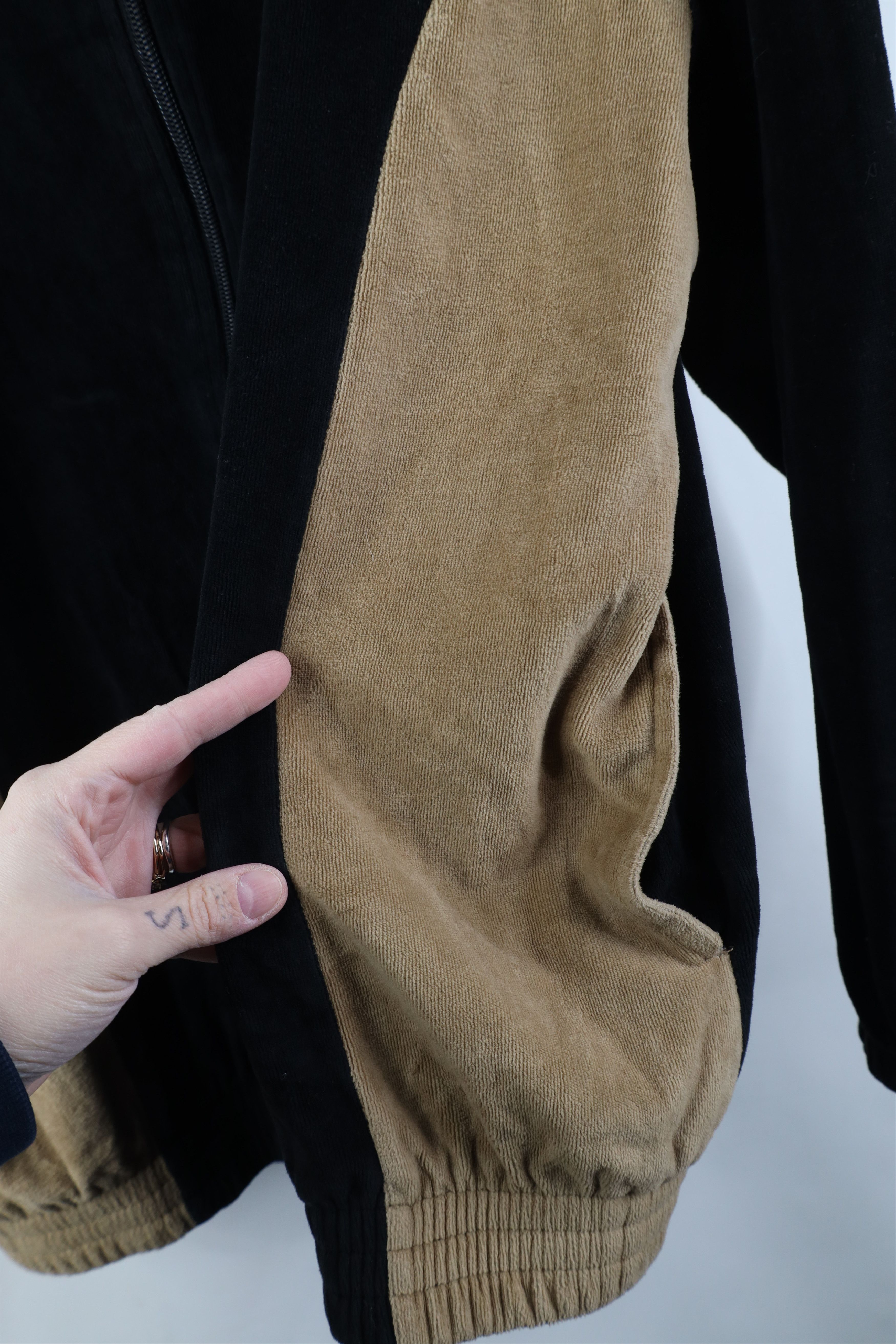 Vintage Vintage Y2K Streetwear Block Velour Track Jacket Mafia Mob Size US M / EU 48-50 / 2 - 5 Thumbnail