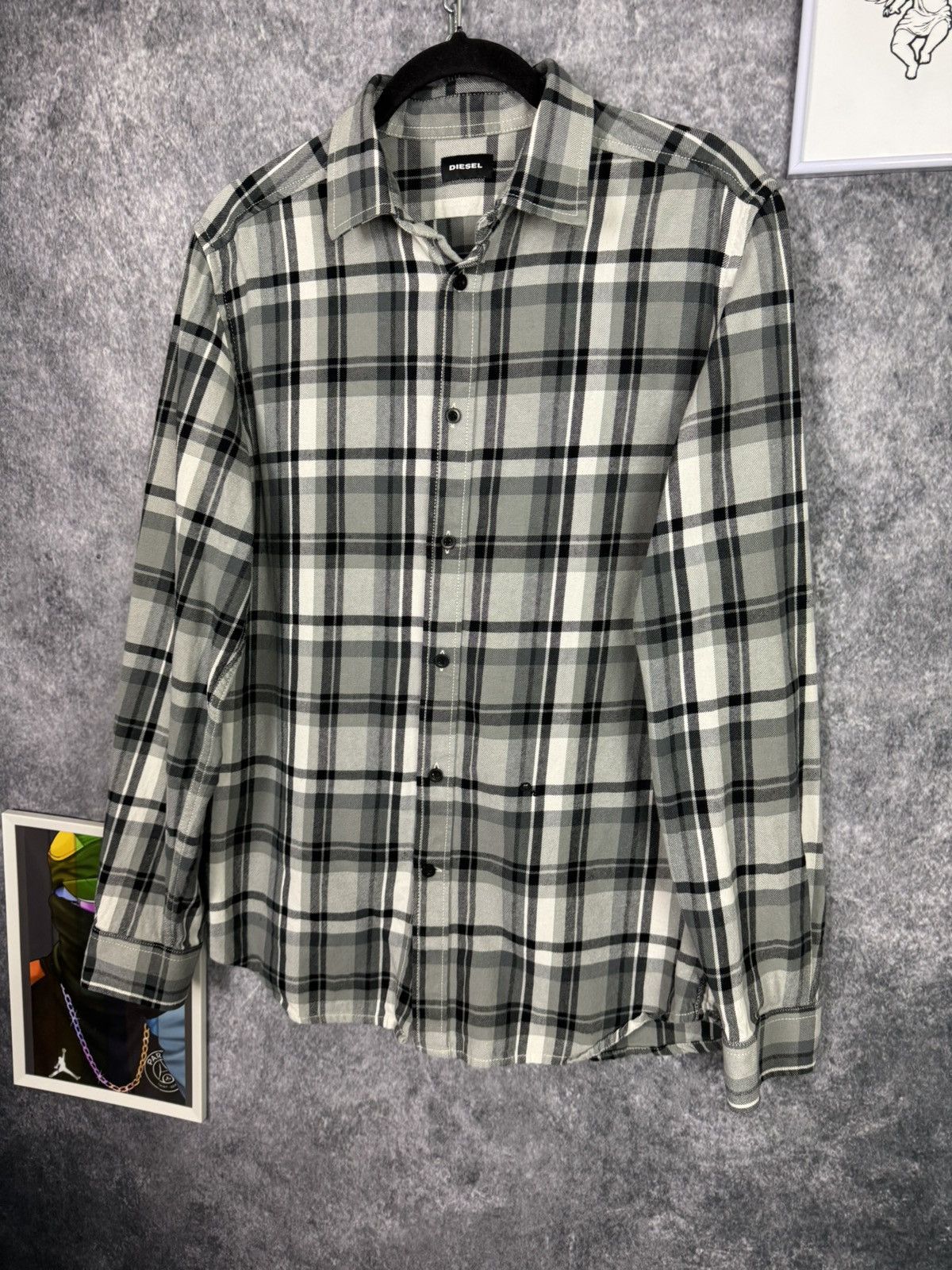 Diesel Shirt diesel men’s size L rare casual y2k sk8 denim Size US L / EU 52-54 / 3 - 3 Thumbnail