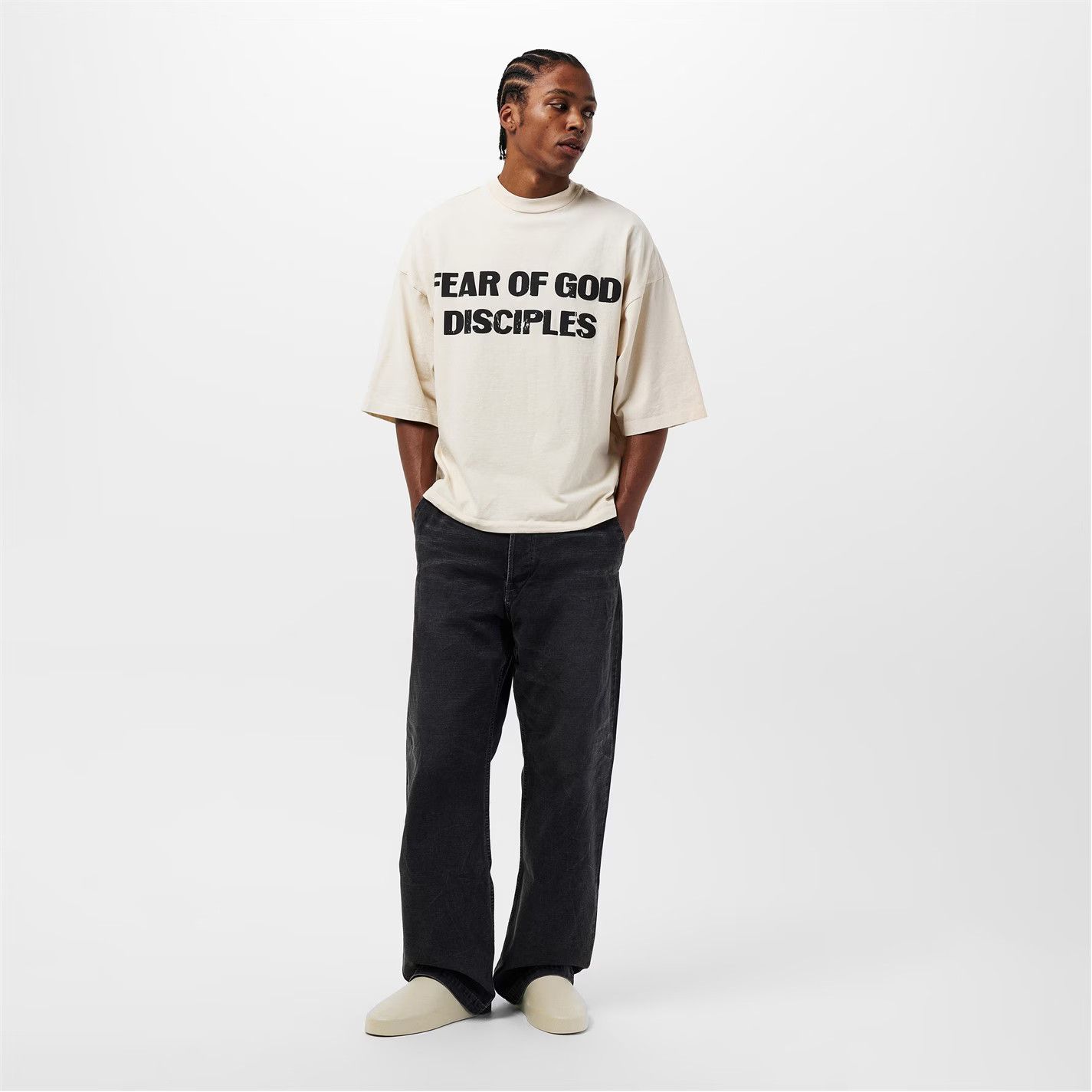 Fear of God o1g2r1mq0426 California Flat Mules in Bone Size US 10 / EU 43 - 6 Thumbnail