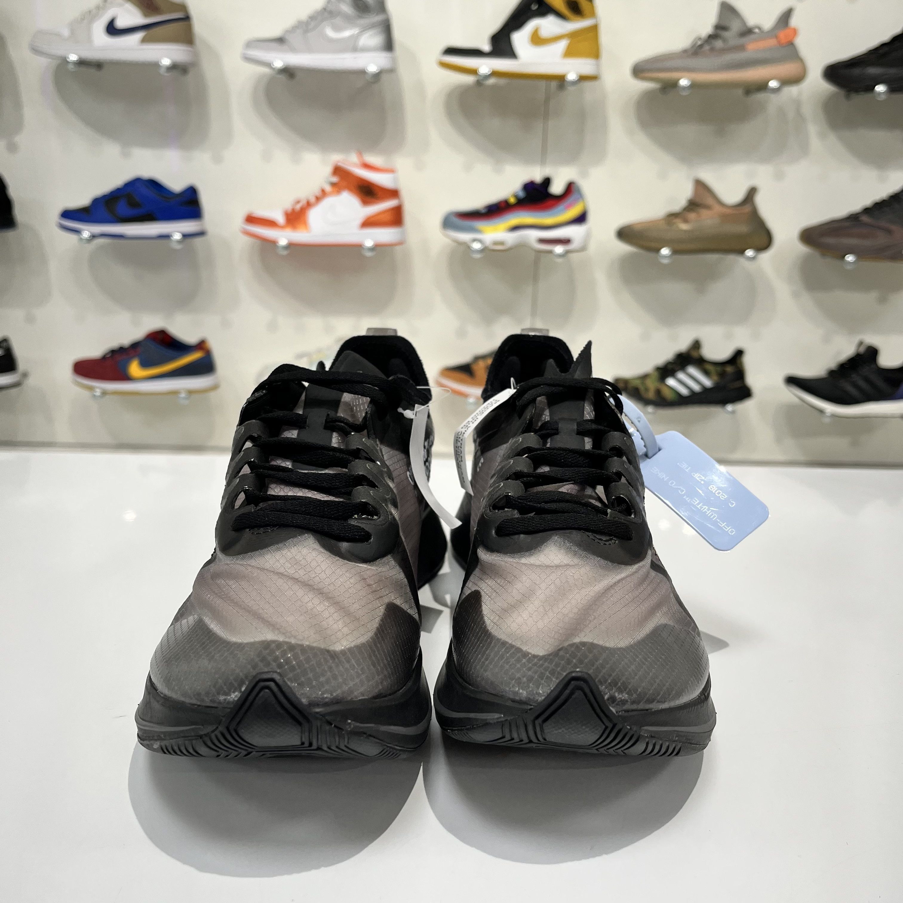 Nike × Off-White Nike Zoom Fly x Off-White Black/Silver Size US 8 / EU 41 - 9 Thumbnail