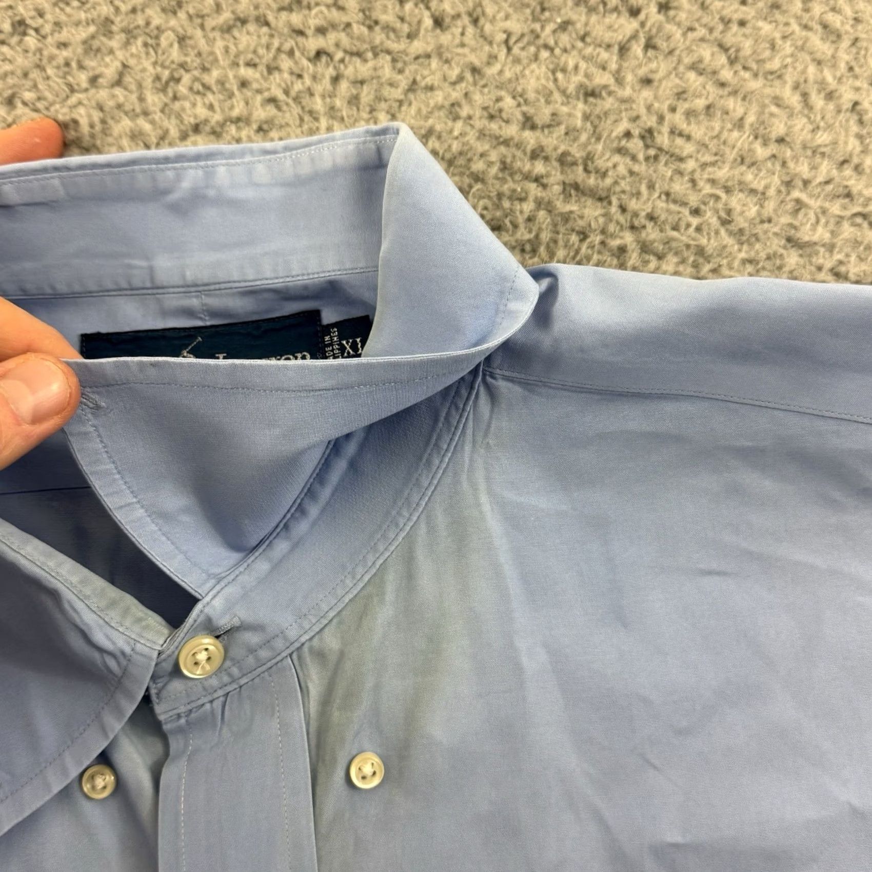 Polo Ralph Lauren Polo Ralph Lauren Shirt Mens XL Big Blue Stripe Pony Blake Button Down Casual Size US XL / EU 56 / 4 - 6 Thumbnail