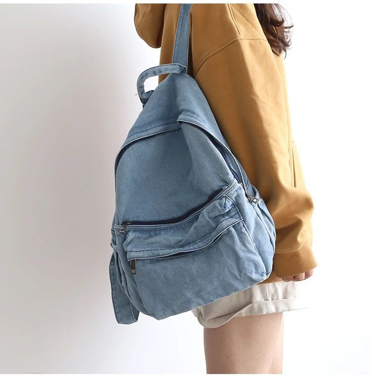 Japanese Brand Blue Backpack Size ONE SIZE - 2 Thumbnail