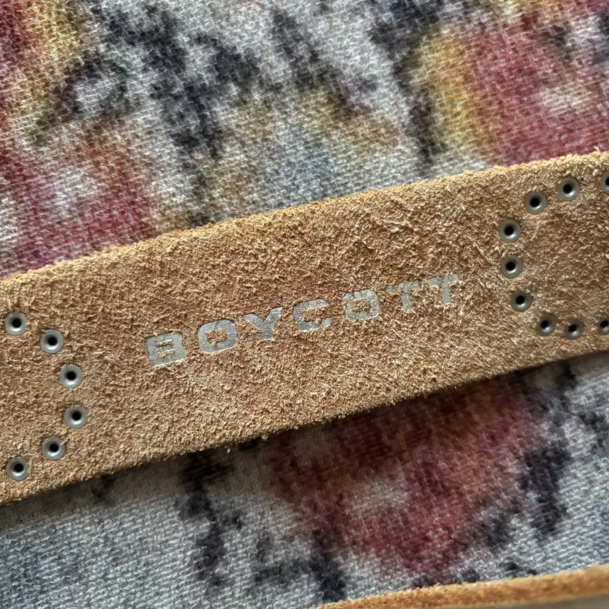 Boycott Boycott white studded leather belt Size ONE SIZE - 4 Thumbnail