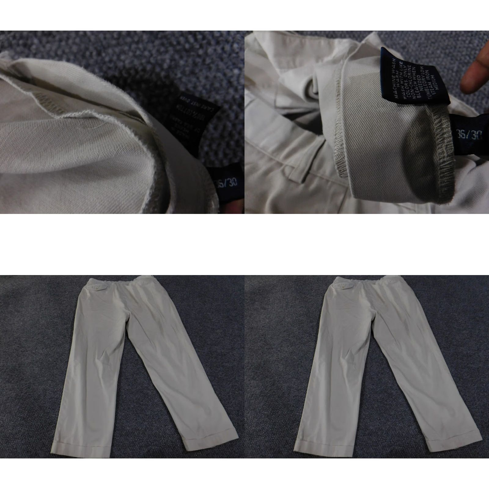 Polo Ralph Lauren VINTAGE Polo Ralph Lauren Pants Mens 36x30 Khaki Beige Hammond Chino Pleated Classic Fit Size US M / EU 48-50 / 2 - 8 Thumbnail