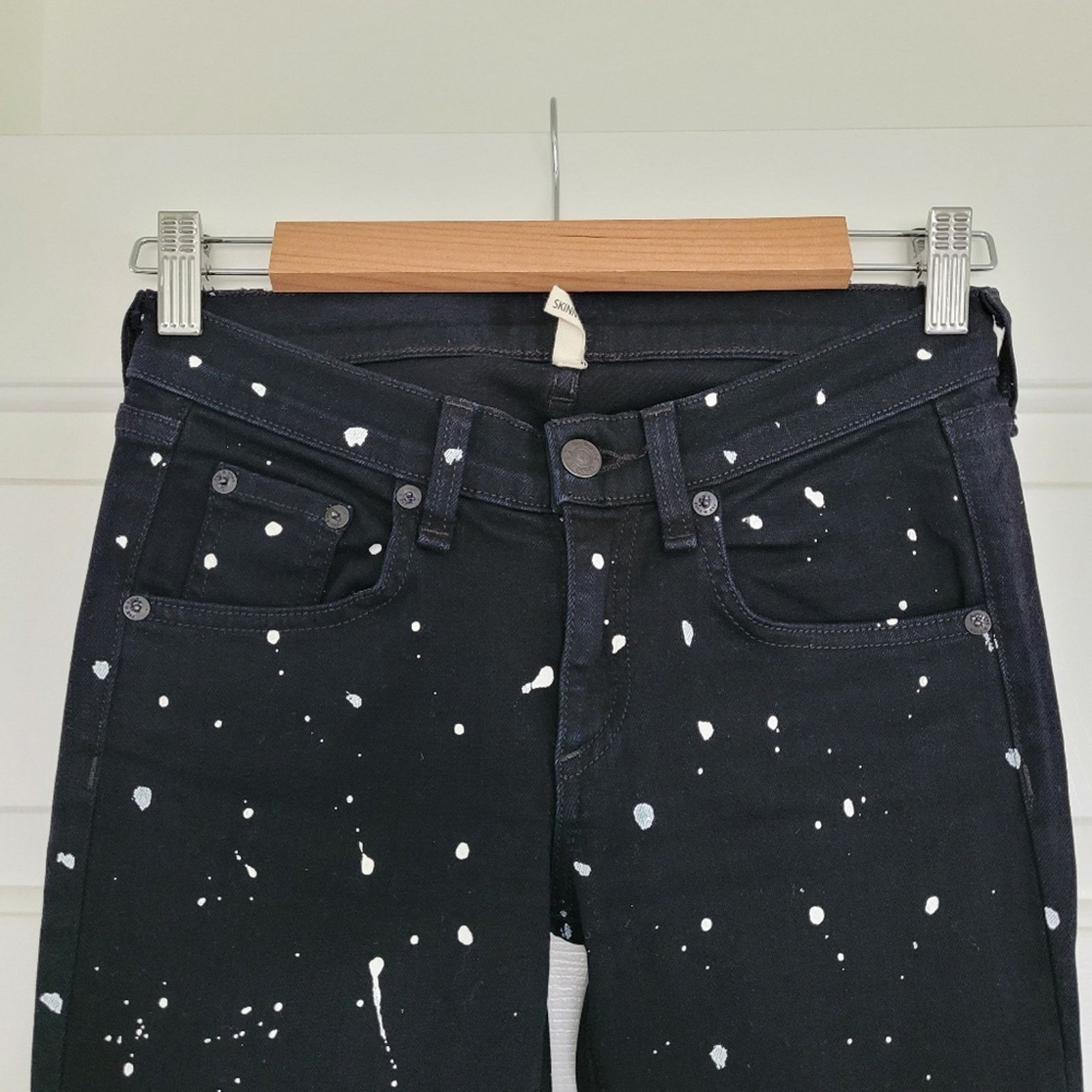 Rag & Bone Rag & Bone Paint Splatter Skinny Jeans Sz 24 Size 24" / US 00 / IT 34 - 1 Thumbnail