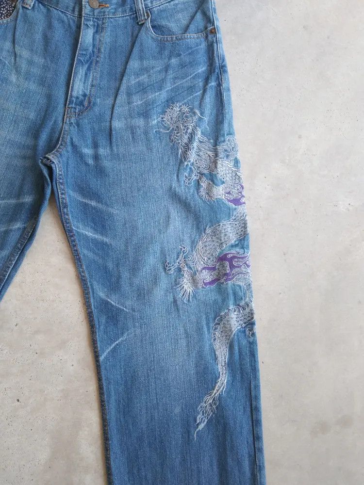 Japanese Brand Vintage Karakuri Tamashi Jeans Style Big Logo 30x30 Size US 30 / EU 46 - 7 Thumbnail