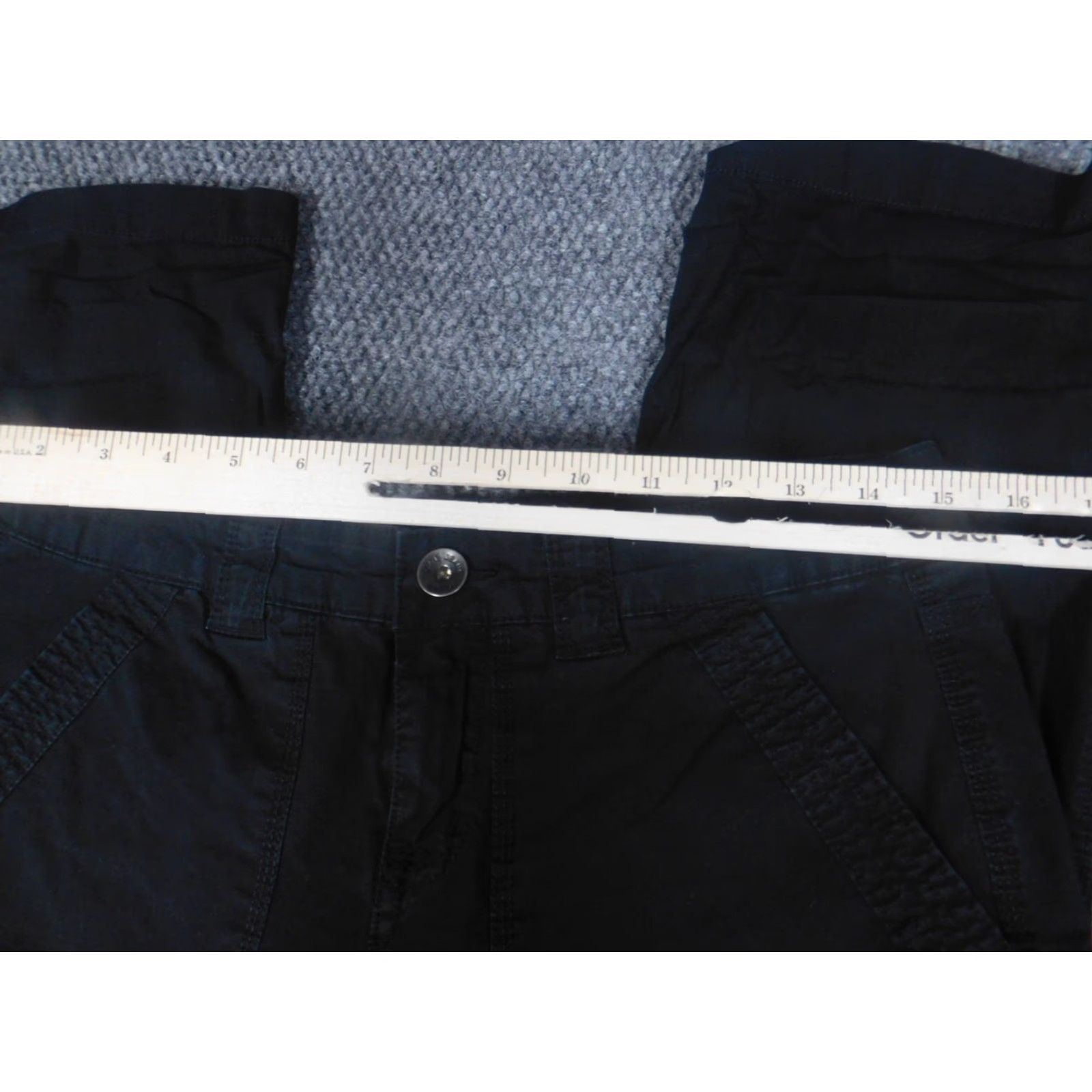 DKNY DKNY Womens Pants 4 Black Straight Chino Casual Regular Inseam 25in Zipper Stretch Slimming Cap? Size 27" / US 4 / IT 40 - 2 Thumbnail