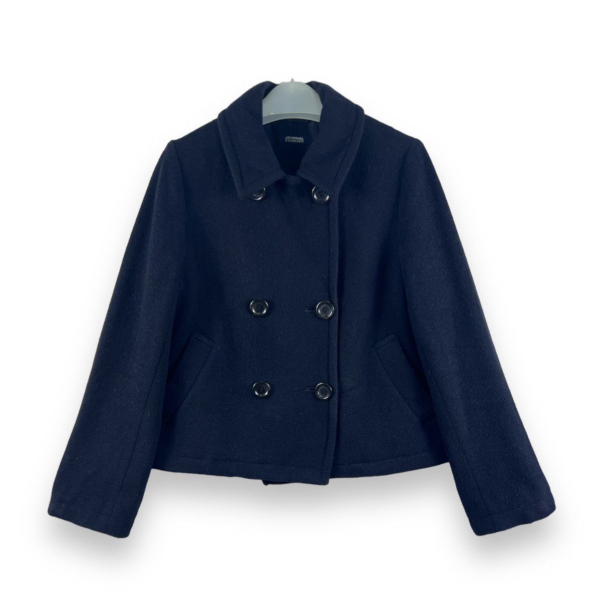 Japanese Brand 🔥 JOURNAL STANDARD WIDE PEACOAT CROPED WOMENSWEAR Size S / US 4 / IT 40 - 1 Thumbnail