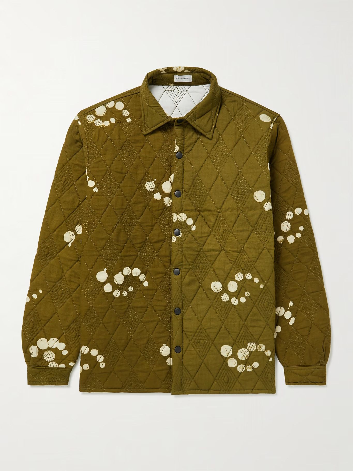 Post-Imperial Didi Quilted Tie-Dyed Cotton Overshirt Size US M / EU 48-50 / 2 - 1 Thumbnail