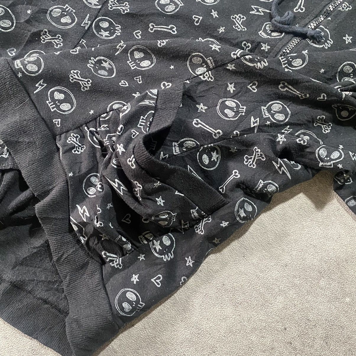 Seditionaries 2000s Banana Hip Vintage Skull Print Size S / US 4 / IT 40 - 3 Thumbnail