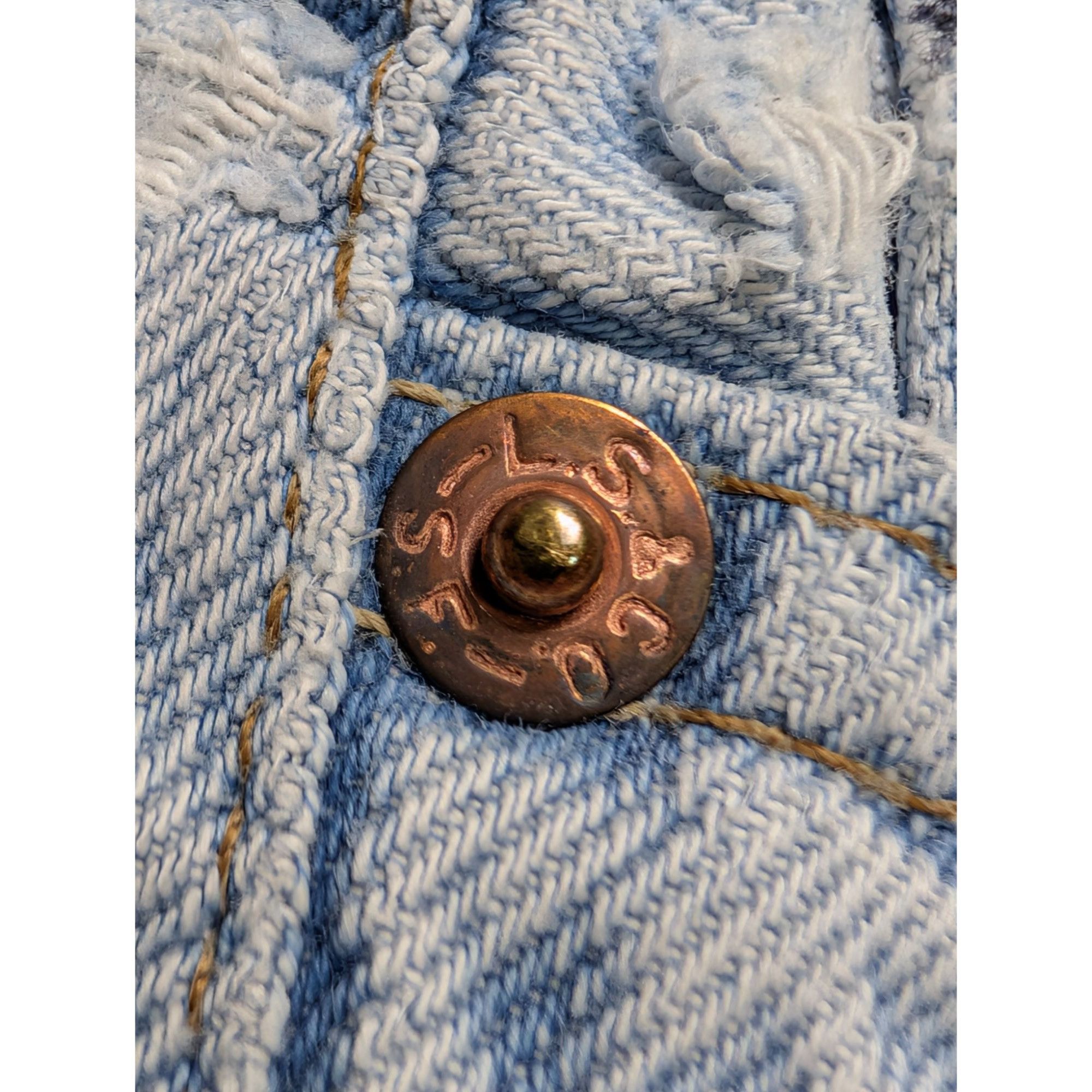 Levi's Levi's 518 Vintage Light Wash Denim Jeans Pants (Y1086) Size US 29 - 4 Thumbnail