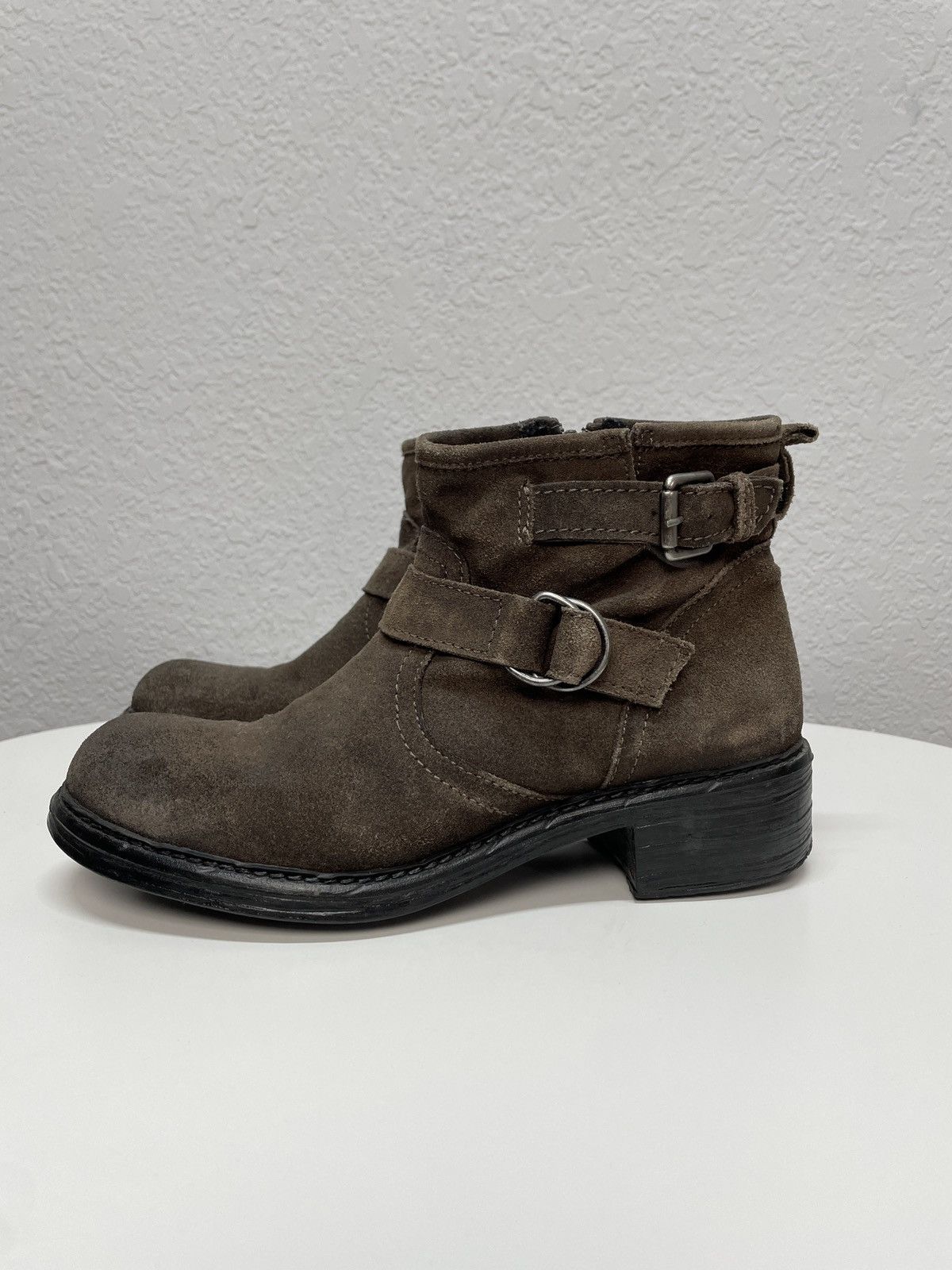 If Six Was Nine Vintage Italian AS 98 Vibe Guidi Style Leather Biker Boots Size US 7 / EU 40 - 3 Thumbnail