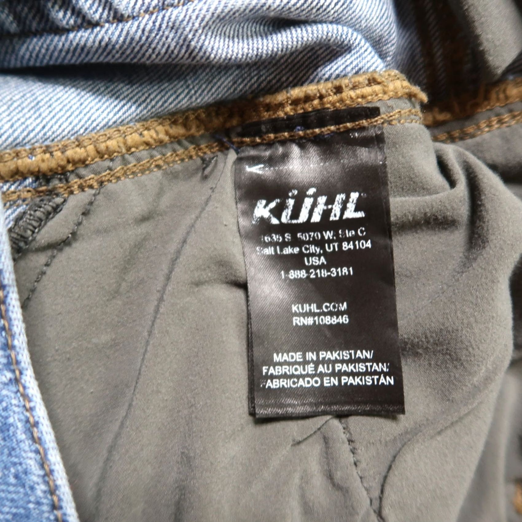 Denime Kuhl Jeans Women's 8 Blue Stretch Denim 5-Pocket Distressed Straight Leg Regular Rise Jeans Size 30" / US 8 / IT 44 - 5 Thumbnail