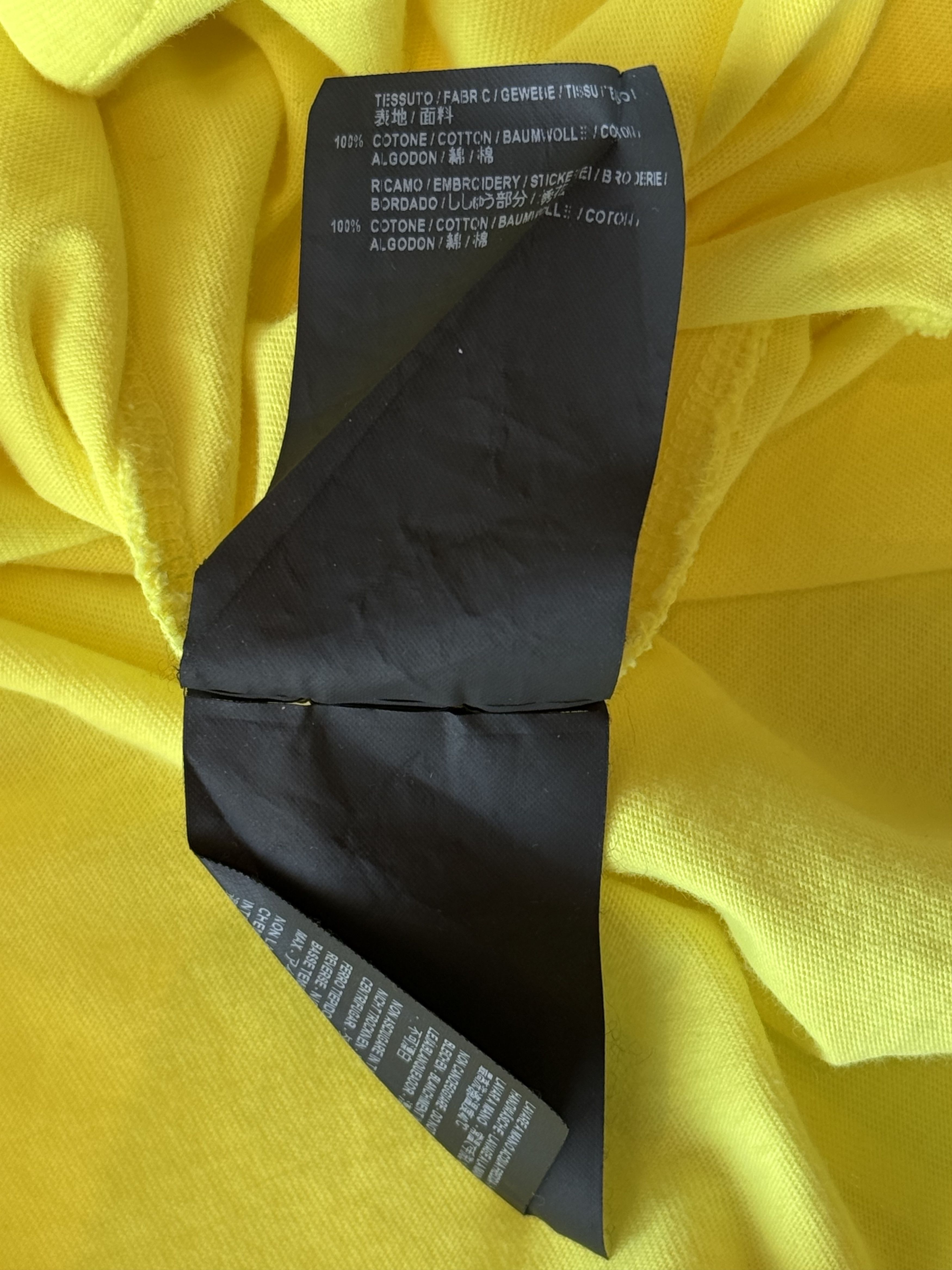 Balenciaga Balenciaga Yellow & Black Logo T-Shirt Size US XXL / EU 58 / 5 - 5 Thumbnail