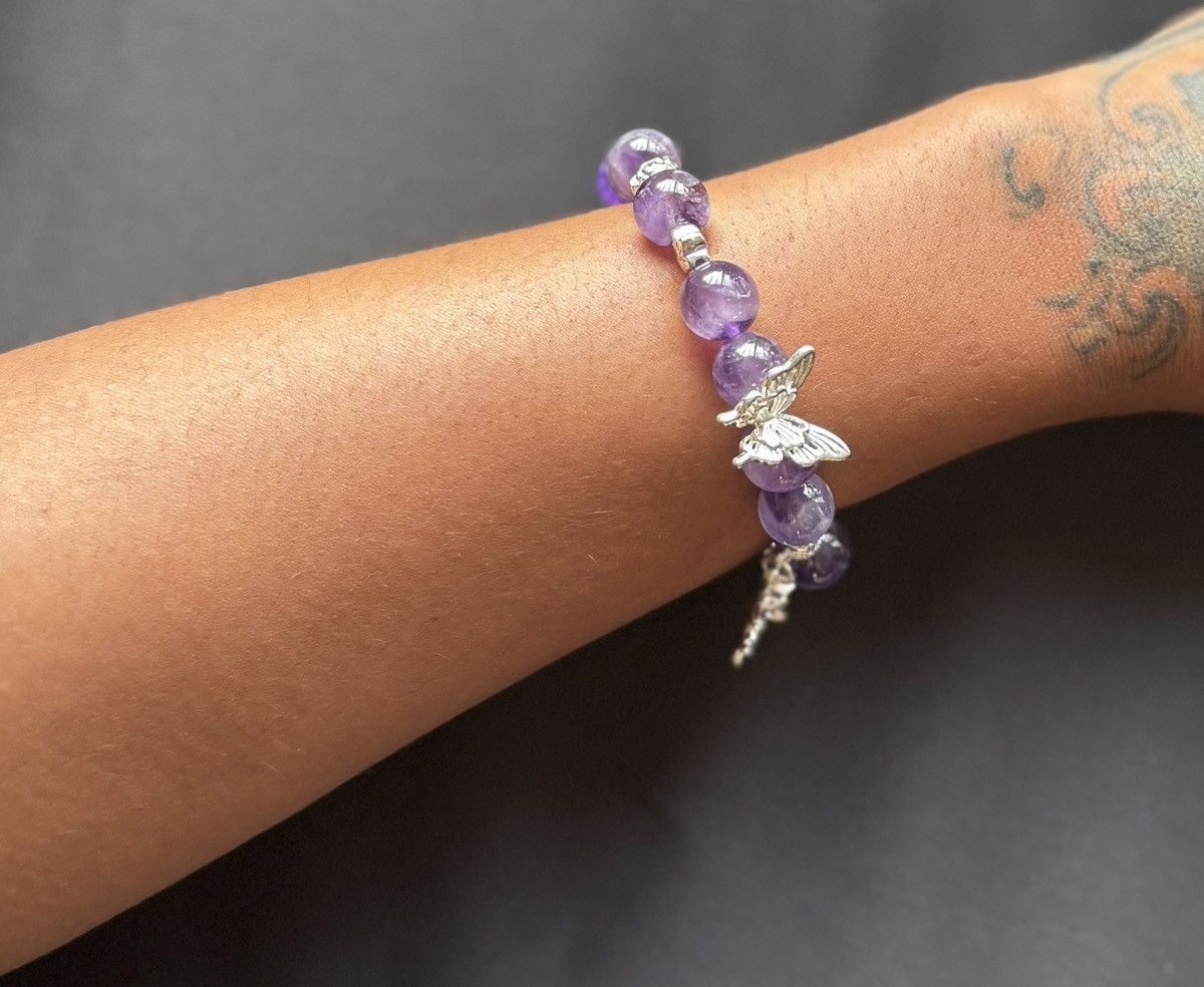 Handmade Amethyst Fox Bracelet Size ONE SIZE - 3 Thumbnail