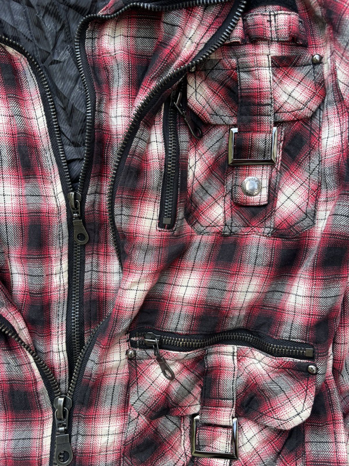 In The Attic 00s In the Attic Plaid Double Layer Pocket Detailing Jacket Size US S / EU 44-46 / 1 - 7 Thumbnail