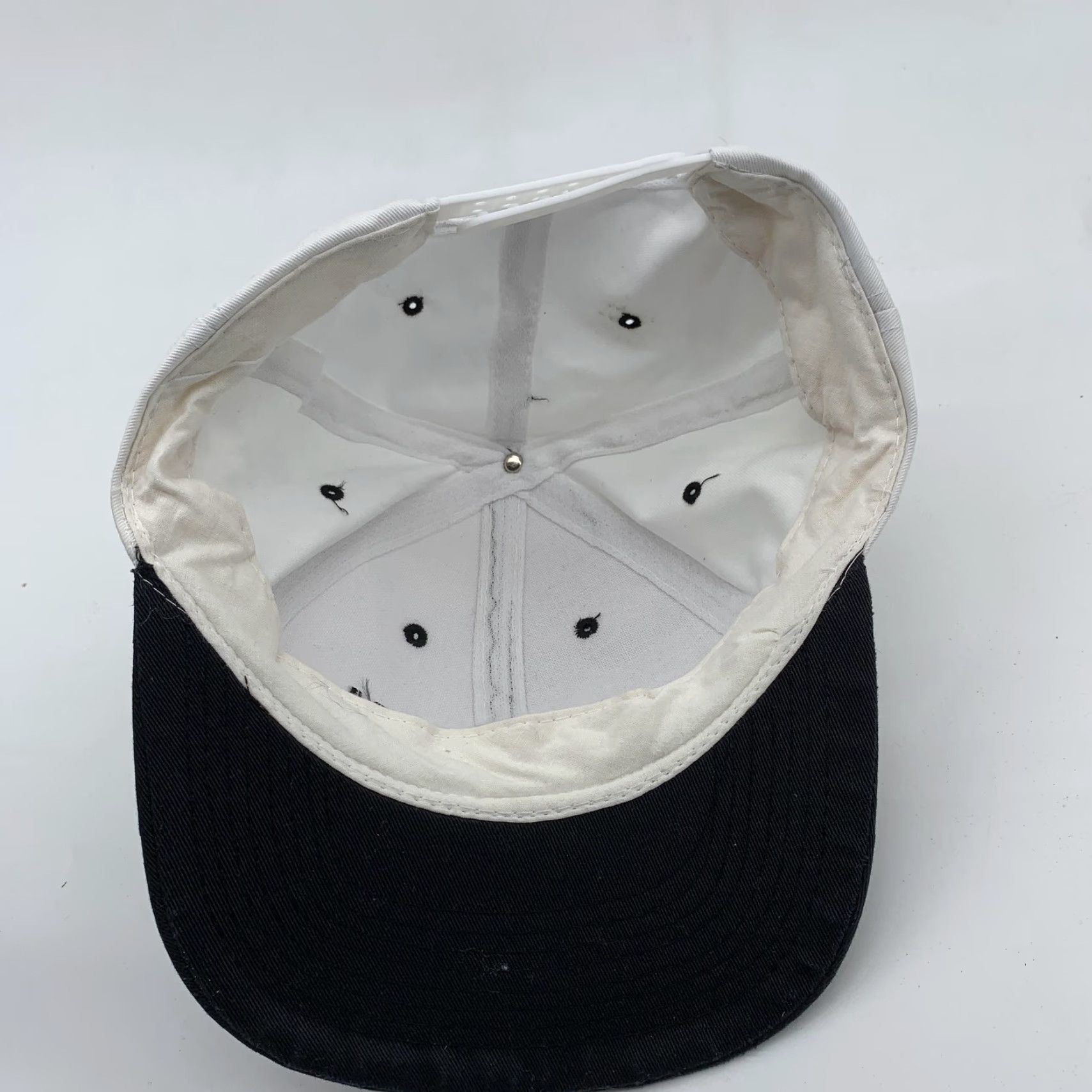 Logo 7 SERV-TECH Hat Cap Snap Back Mens One Size White Black Logo Baseball Adjustable Size ONE SIZE - 6 Thumbnail