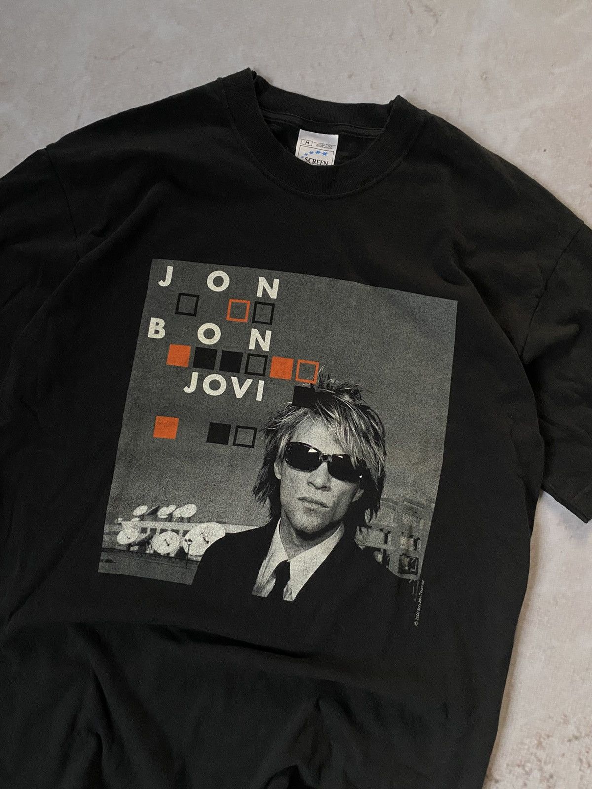 Band Tees × Bon Jovi Vintage 00s Bon Jovi Crush World Tour Band Rock Tees U2 Y2k Size US M / EU 48-50 / 2 - 2 Thumbnail