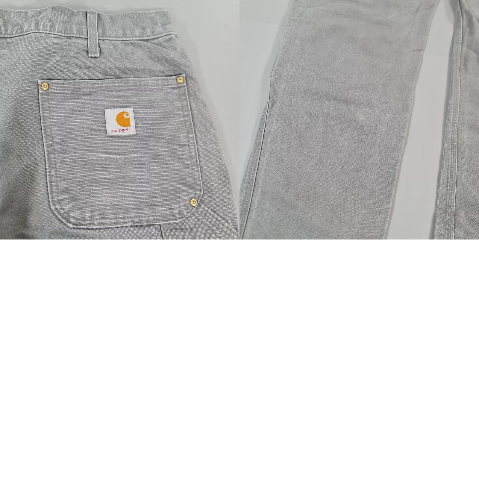 Carhartt VINTAGE Carhartt Mens Trousers Grey W36 L36 Double Knee Made In USA Carpenter Workwear Pants UK/US Sizes Not Specified Size US 36 / EU 52 - 9 Thumbnail